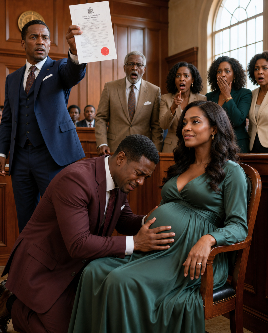 Mocking my 8-month pregnant body at our divorce hearing, my billionaire husband laughed. “You leave with nothing,” he sneered. His arrogant mistress giggled.