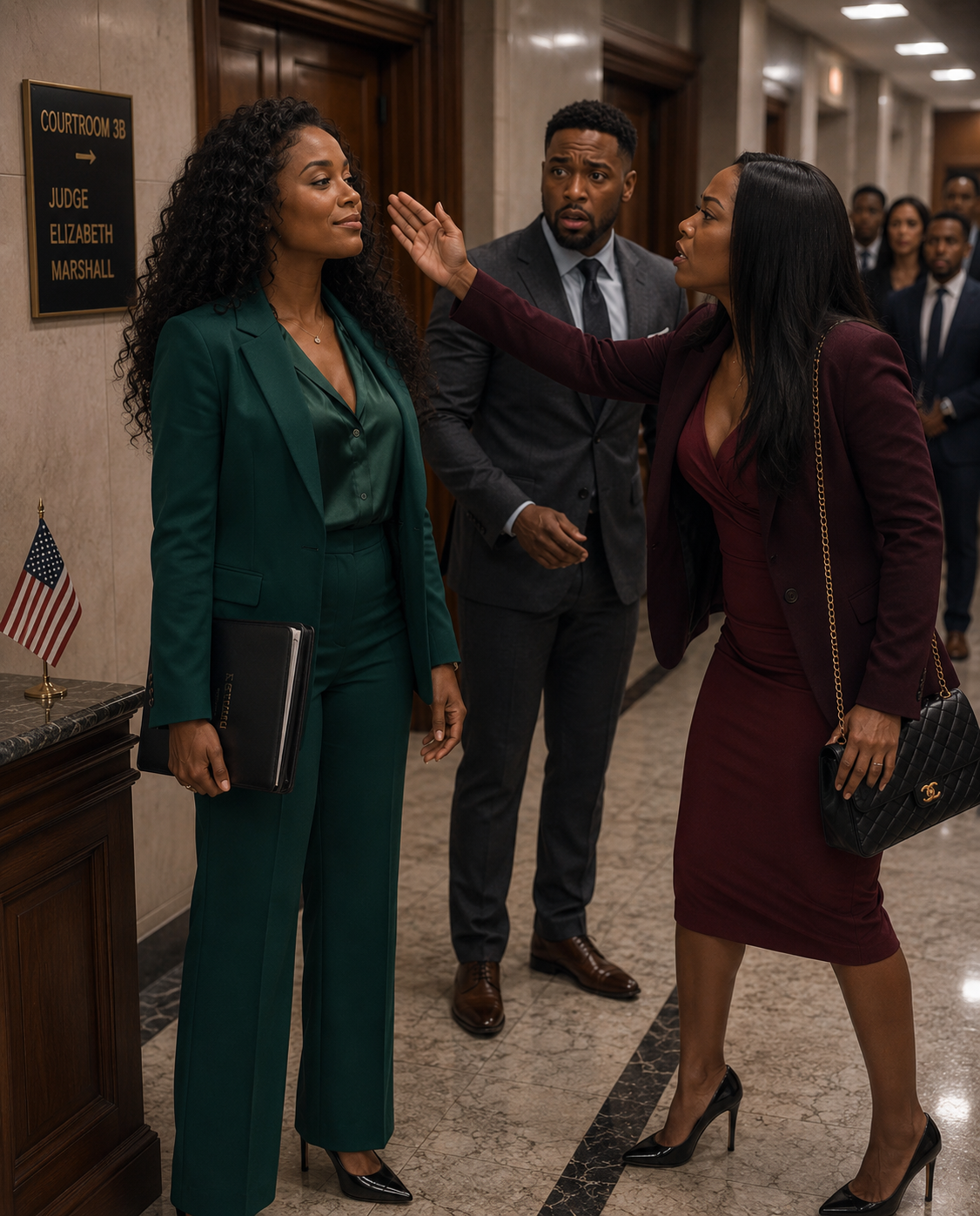 My Husband’s Mistress SLAP:PED Me Outside the Courtroom. I Didn’t Cry, I Didn’t Scream… I Just Smiled. Minutes Later, the Entire Room Found Out Who I Really Was.