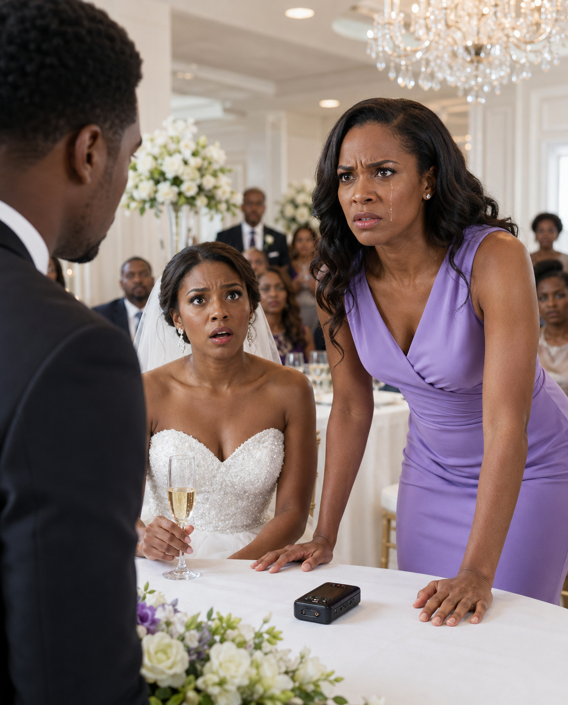 “At My Sister’s Wedding, She Raised Her Glass And Said, ‘My Little Sister Couldn’t Even Keep Her Legs Closed.’ Two Hundred Guests Turned To Stare At My Secret. I Stayed Seated… And Nodded At The Dj. Seconds Later, Her Own Voice Filled The Ballroom-and The…