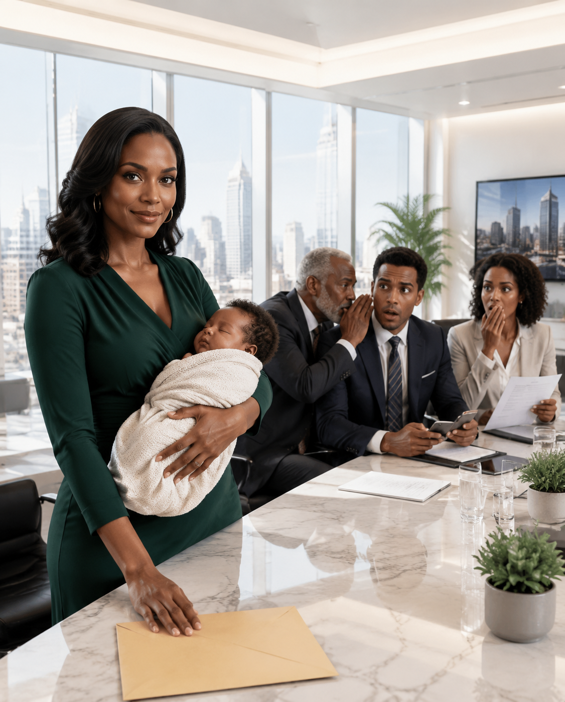I walked into my divorce hearing carrying my 12-day-old daughter, only to discover my husband was trying to take the very house meant for her while his mistress sat beside him smiling like she had already won. Then he leaned back in his chair and told me, “Sign the papers and walk away.” I calmly opened my purse, pulled out one envelope, and watched his entire world start collapsing the moment his lawyer answered a single phone call.