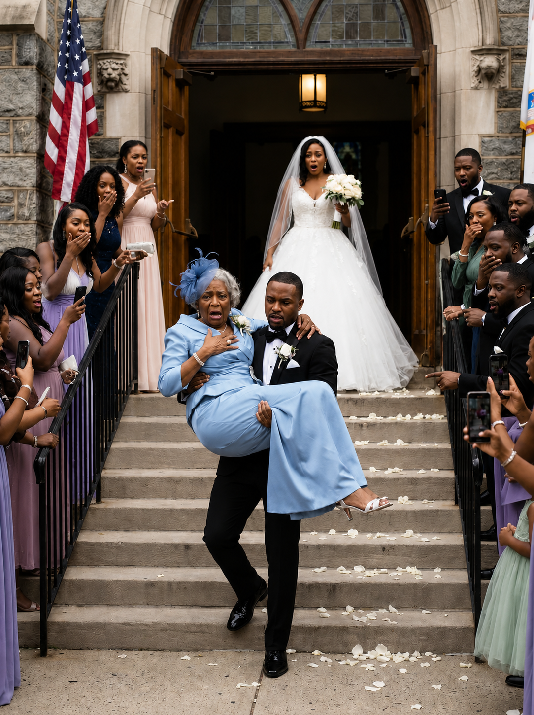 As We Left the Church After Our Wedding Ceremony, My Husband Carried His Mother Instead of Me Because 'She Wanted to Experience It Too' – What My Mom Did Next Sh0cked Everyone