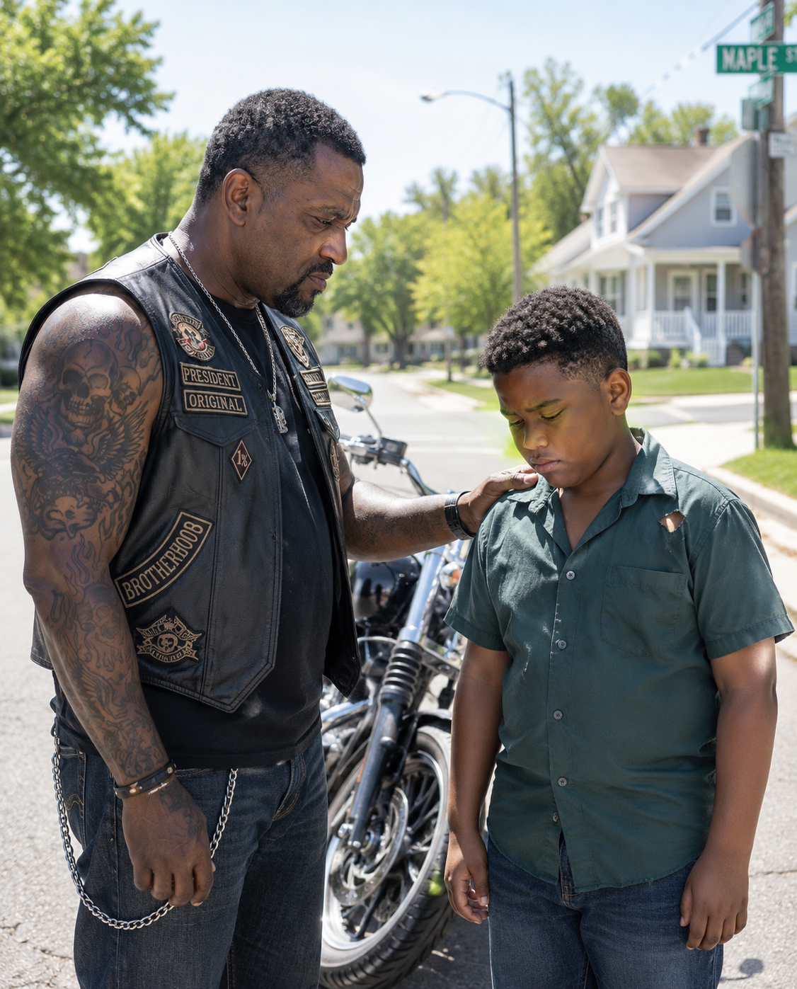 The Boy Who Walked Alone Four Miles Home and the Biker Who Refused to Let Him Carry His Pain Alone