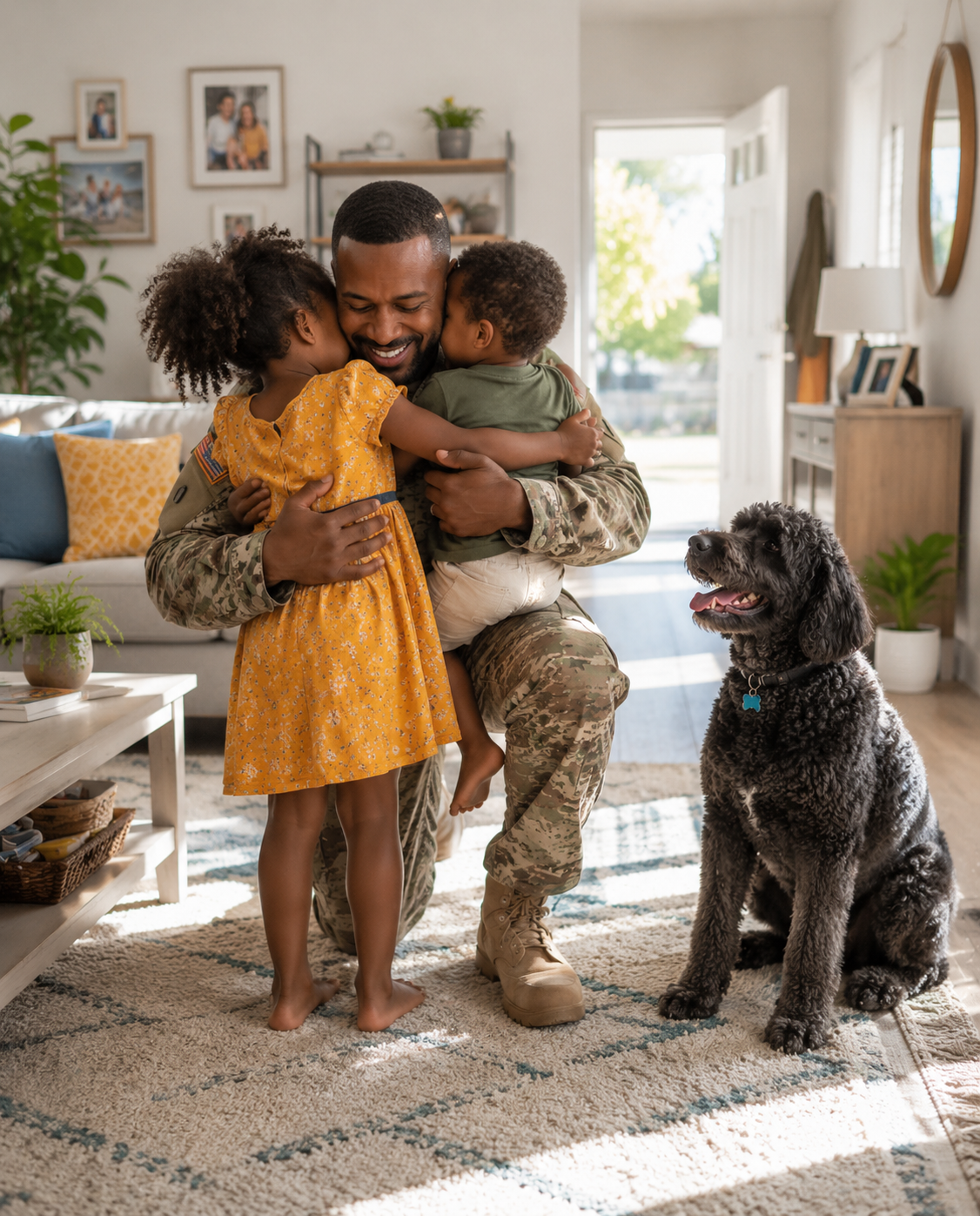 I returned home after two long years believing my children would be waiting for me with their mother, but instead I found them alone, an empty refrigerator, and a dog standing guard at the front door