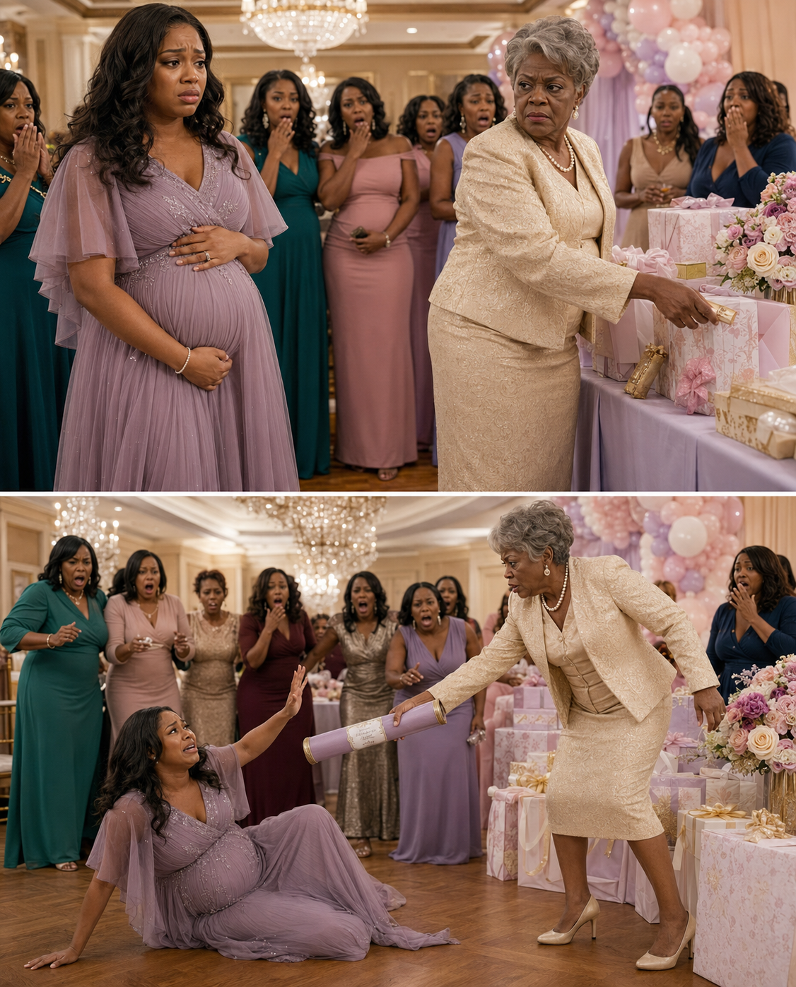 I was eight months pregnant, standing under pastel balloons, when my friends cheered, “For you—and the baby.” Someone whispered, “We raised $50,000 for your medical bills.” I was crying, laughing… until my mom’s eyes locked on the donation box.