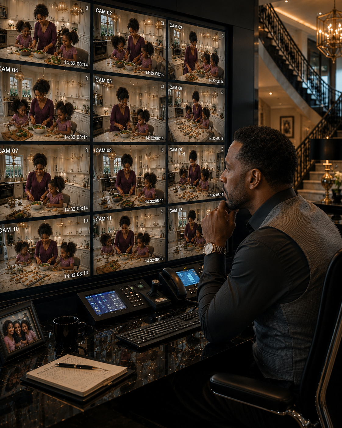 The maf!a boss installed 11 cameras to catch a thief… but the woman on the screen was feeding her hungry daughters.