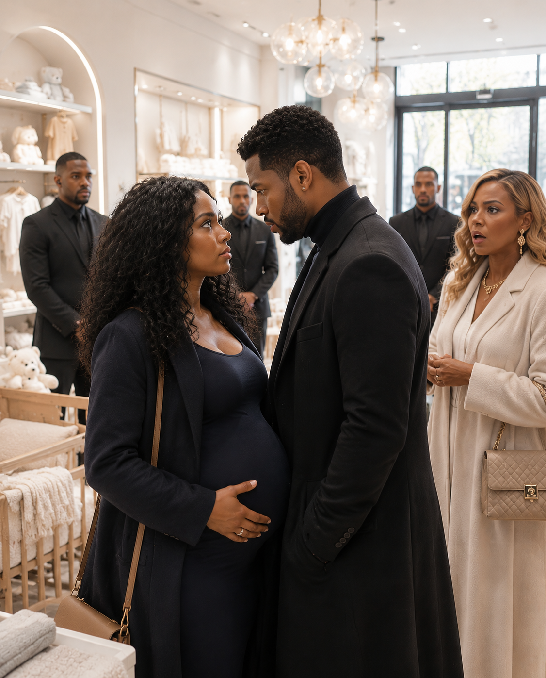 I was eight months pregnant and secretly shopping for my baby when I ran into my ex-husband—the most feared mafia boss in New York. 005