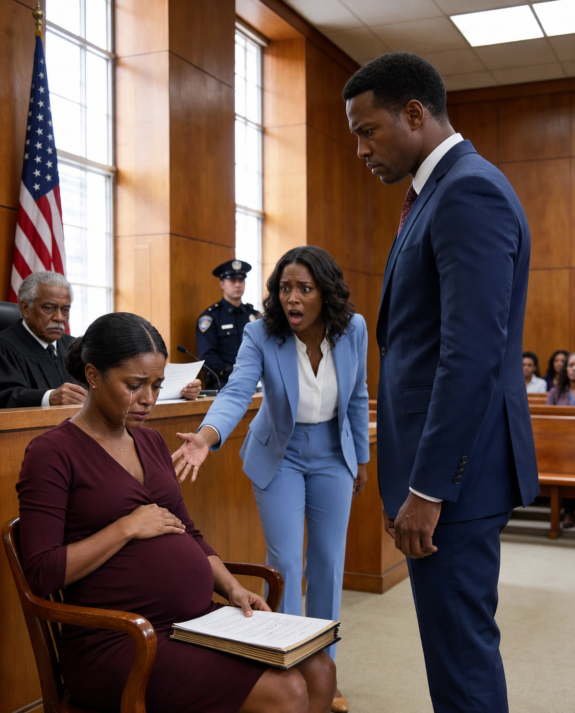 Eight Months Pregnant, I Came To Court For A Divorce — But When My Husband’s Mistress Hit Me In Front Of Everyone, The Judge Suddenly Ordered The Courtroom Sealed-tete