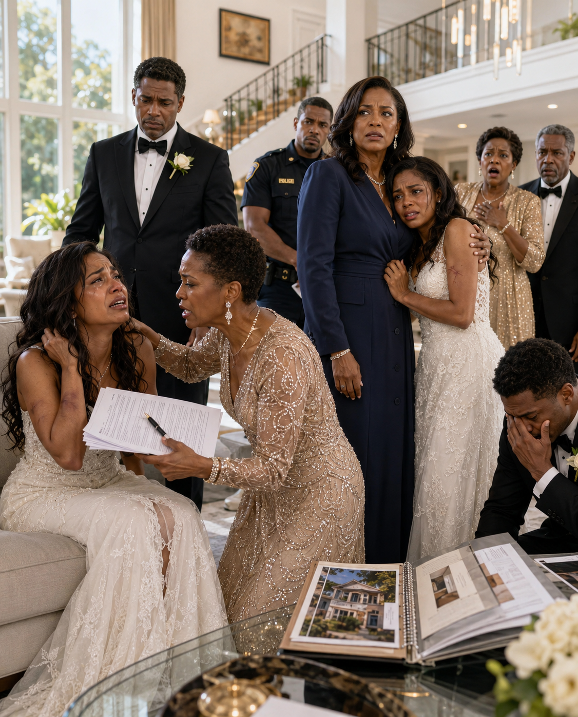 My daughter stumbled through my front door on her wedding night, barefoot, bleeding, and shaking in her torn white dress. Before I could speak, she collapsed into my arms and whispered, “Mom… she beat me.” My blood turned cold. “Who?” I asked. Her eyes filled with terror. “His mother. She said if I didn’t sign over my condo, I didn’t deserve to be part of their family.” - True Stories