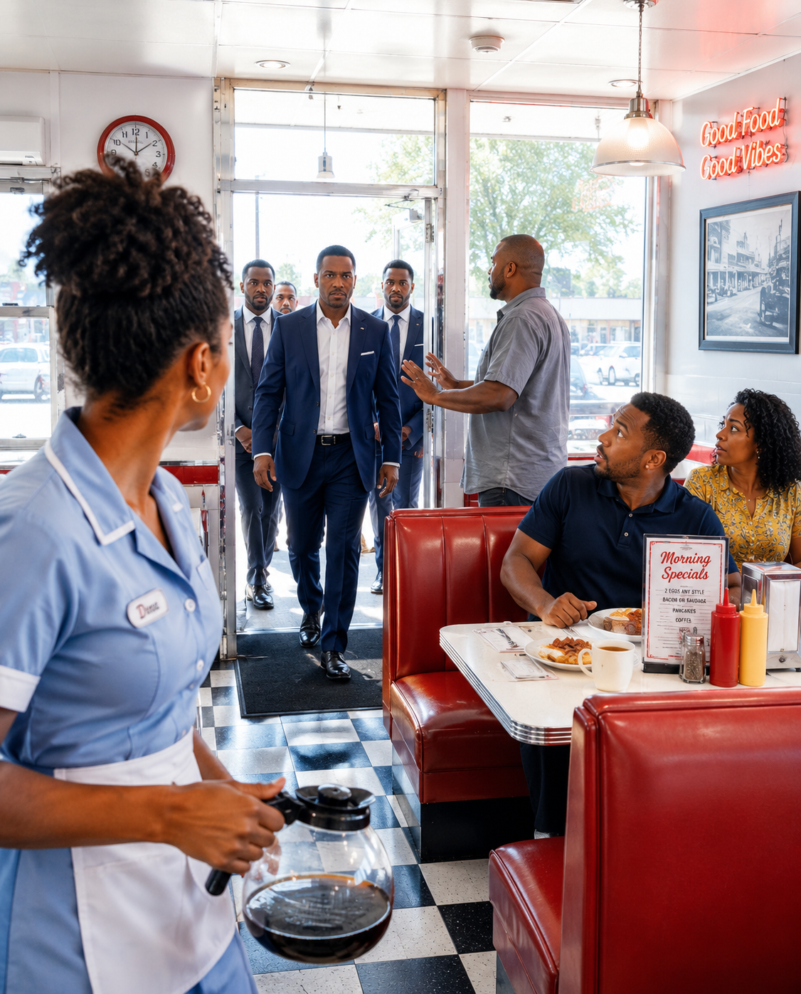My Boss Humiliated Me for Feeding a Hungry Girl, Then Her Millionaire Father Walked Into the Diner Looking for Me