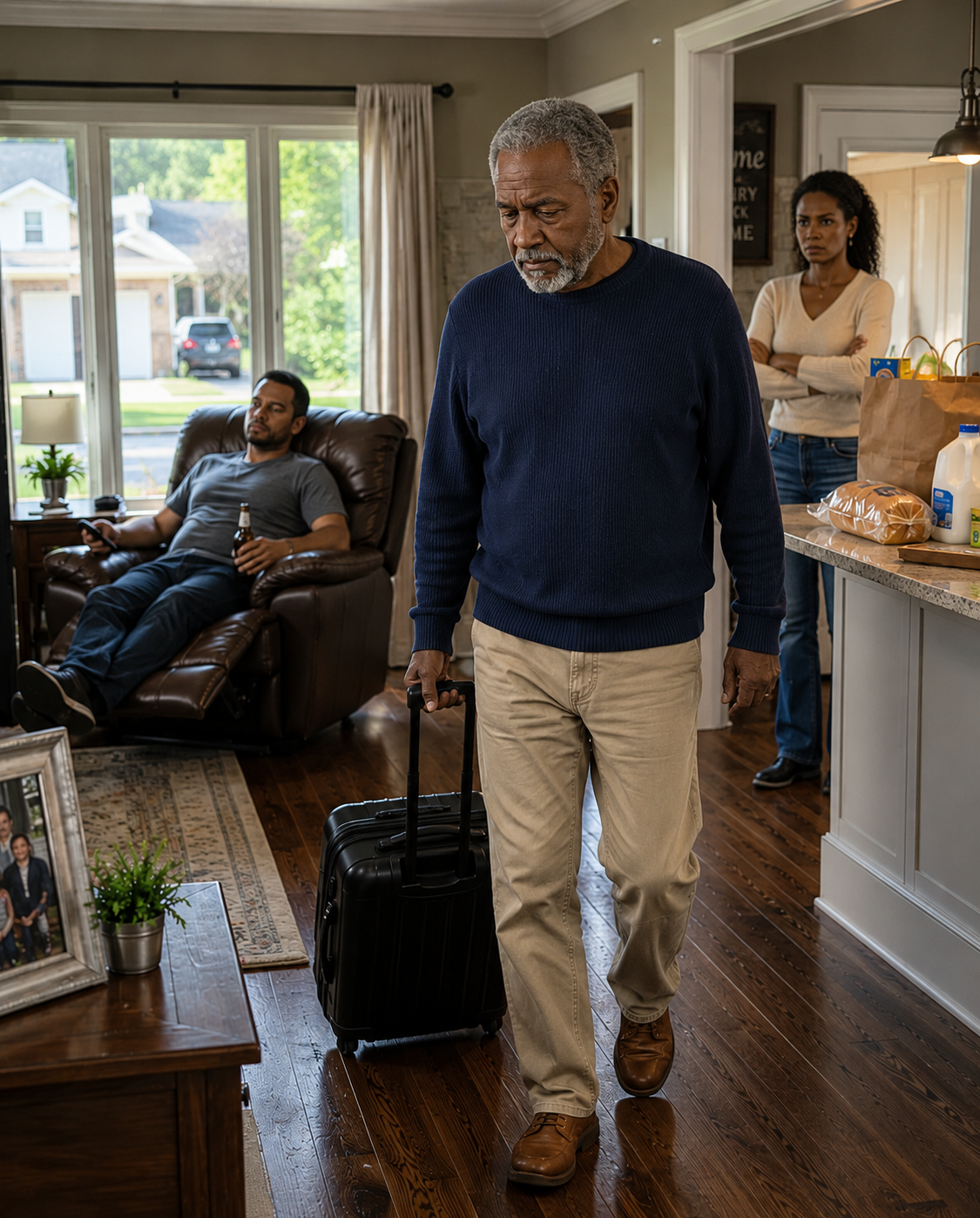 My daughter gave me a choice: obey her husband or leave my own house. So I smiled, packed my suitcase, and walked out without a word