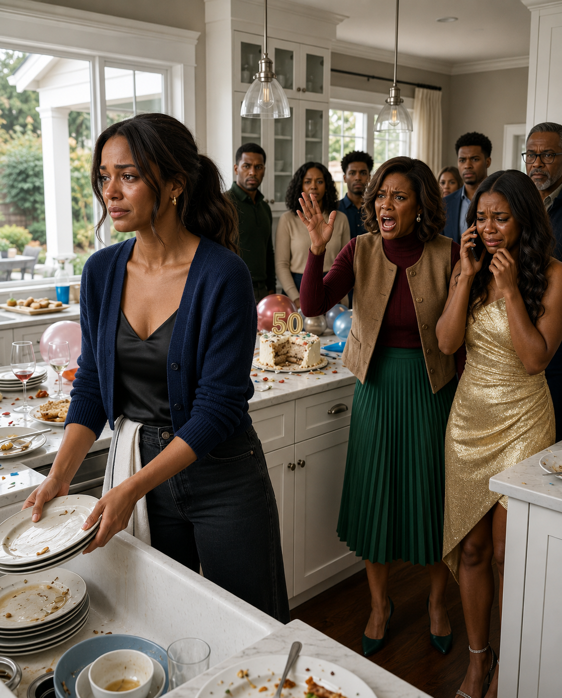 My parents forced me to cook and clean all weekend for my sister’s party with 50 guests.