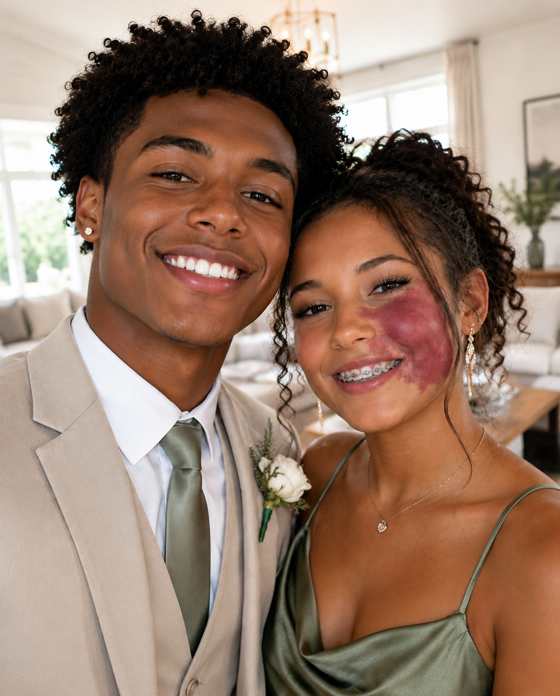 Only One Boy Invited Me to Prom Because Everyone Else Avoided Me for the Birthmark on My Face—The Laughter Stopped When a Police Officer Entered the Gym