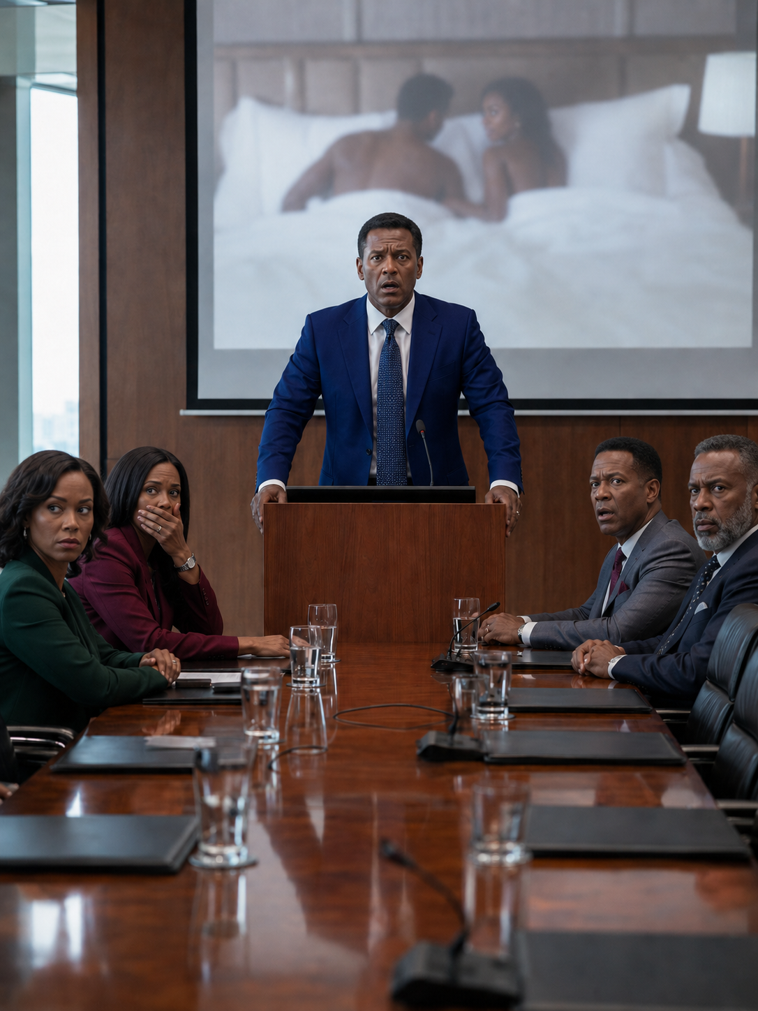 My Husband Stood At The Corporate Podium Delivering A Speech On Integrity While Secretly Funding His Mistress Through Shell Vendors. He Demanded The Presentation Be Shut Down, But I Calmly Ordered The Screen To Leave It On, Exposing His Full Betrayal Publicly.