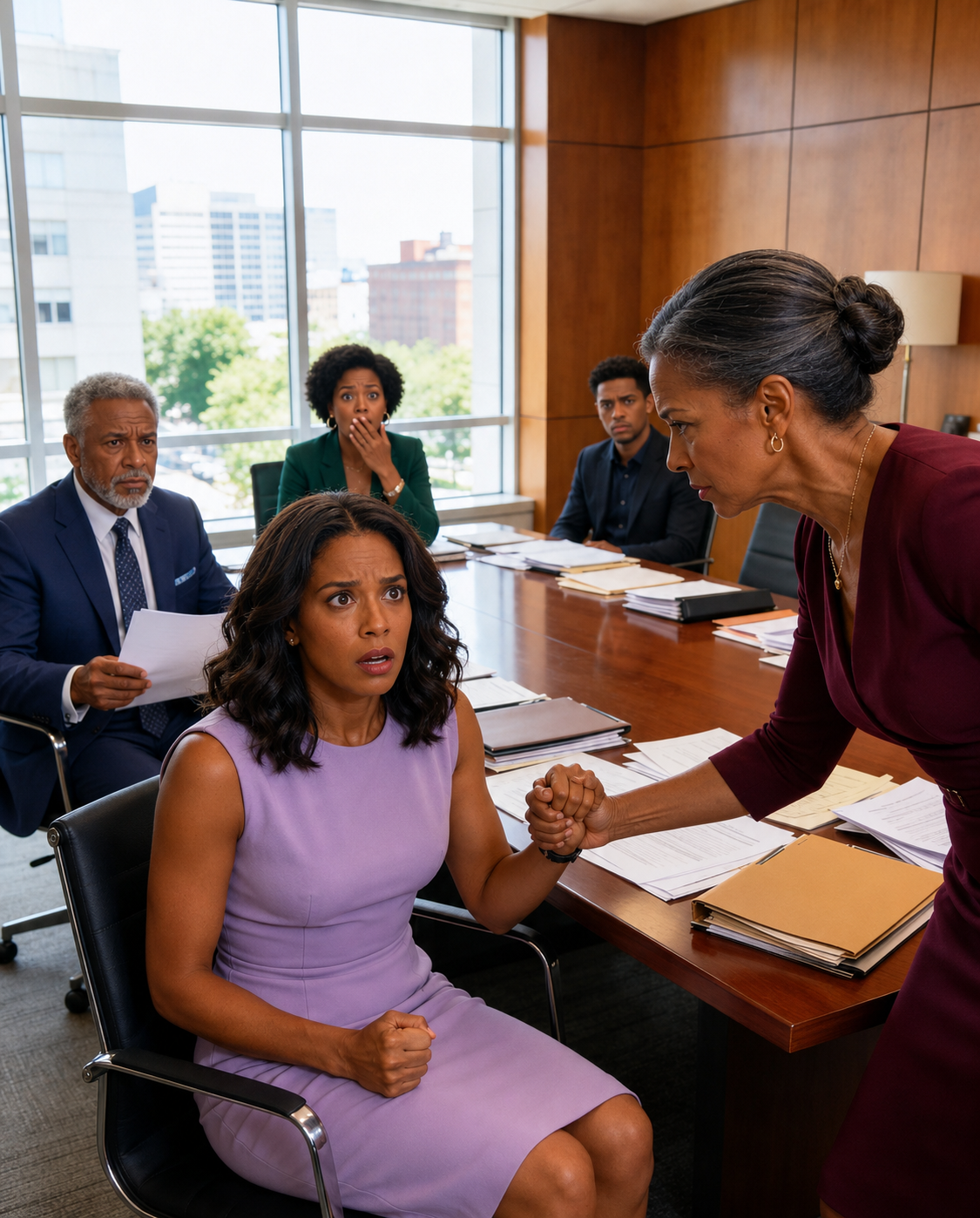 My mother squeezed my wrist before reading the will and whispered, “If you receive a single dollar, I’ll destroy you”… but when the lawyer opened another file, the entire courtroom discovered who had locked my grandmother up and why.