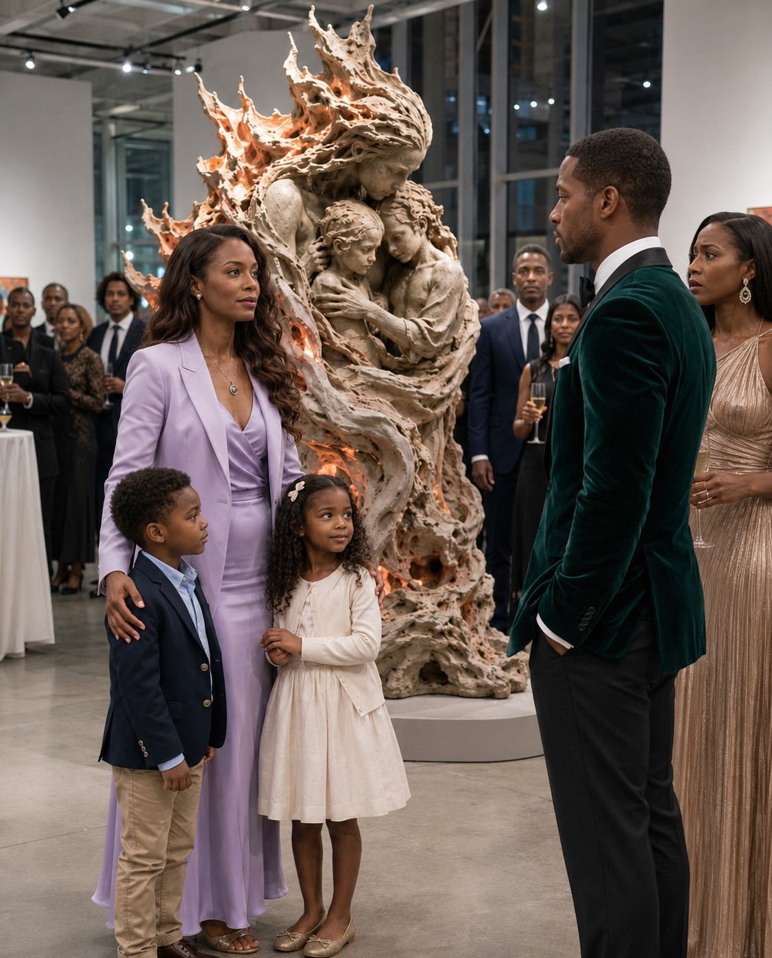 My Husband Handed Me Divorce Papers On The Very Day I Learned I Was Pregnant. He Insisted The Children Belonged To Another Man And Offered Me Money To Disappear In Silence. I Walked Away In The Rain. Five Years Later, The Two Children He Refused To Acknowledge Were Standing Beneath Museum Lights While The Empire He Chose Over His Family Was Falling Apart Piece By Piece.