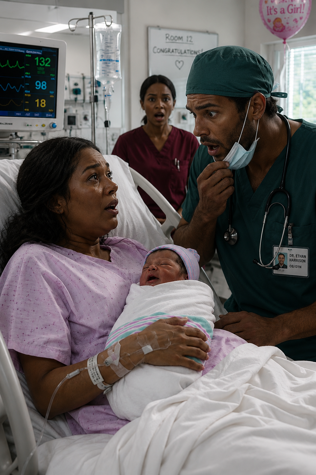 A Woman Went Into Labor Alone — Until the Doctor Lowered His Mask and She Realized the Man Delivering Her Baby Was the Ex-Husband Who Never Knew She Was Pregnant
