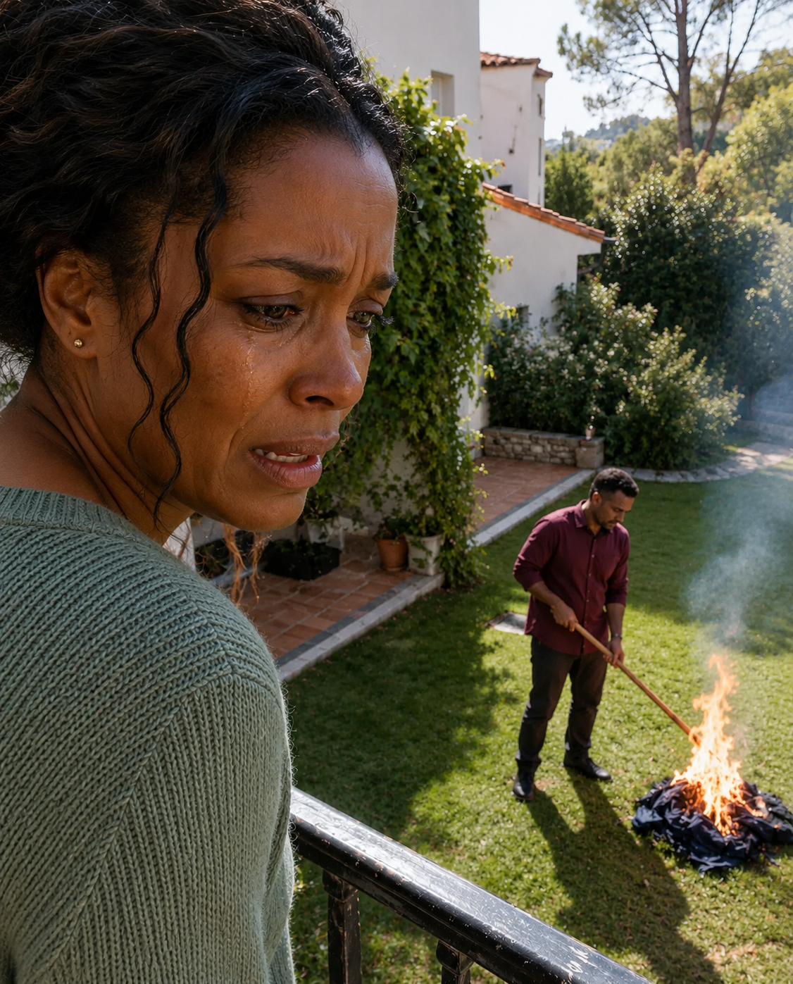The husband burned her dress so she wouldn’t go to the party – she showed up in a way he never imagined