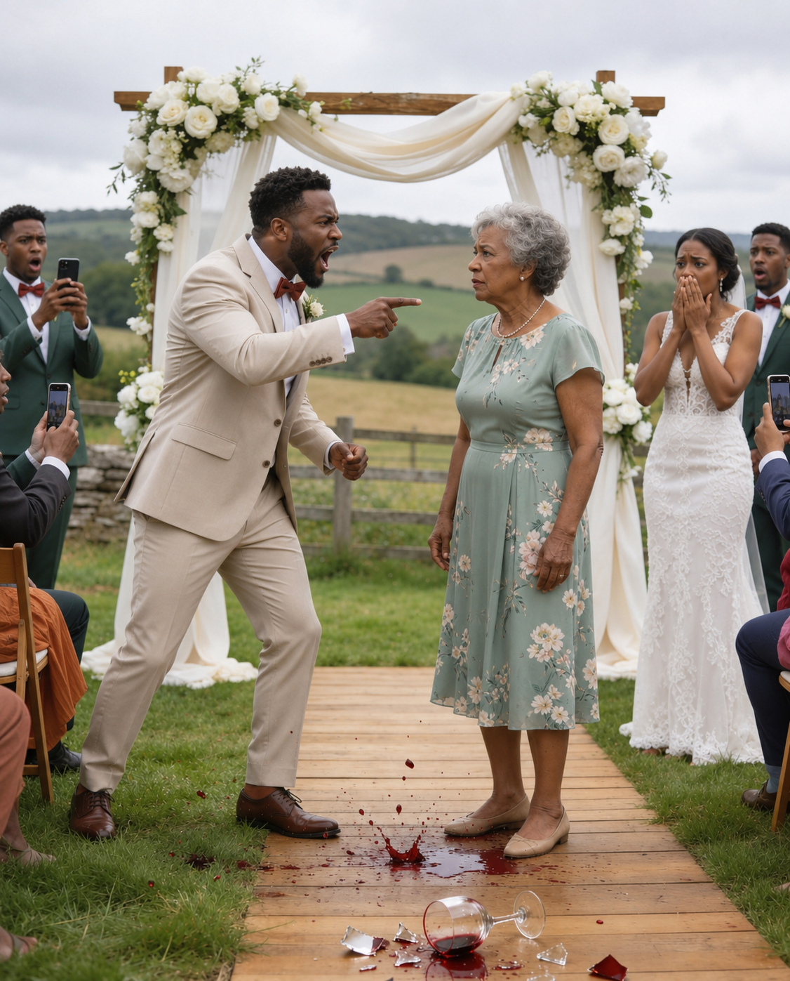 At My Daughter’s Wedding, My New Son-in-Law Demanded the Keys to My Ranch in Front of 200 Guests — But The Moment He Realized Who I Had Just Called, He Turned White