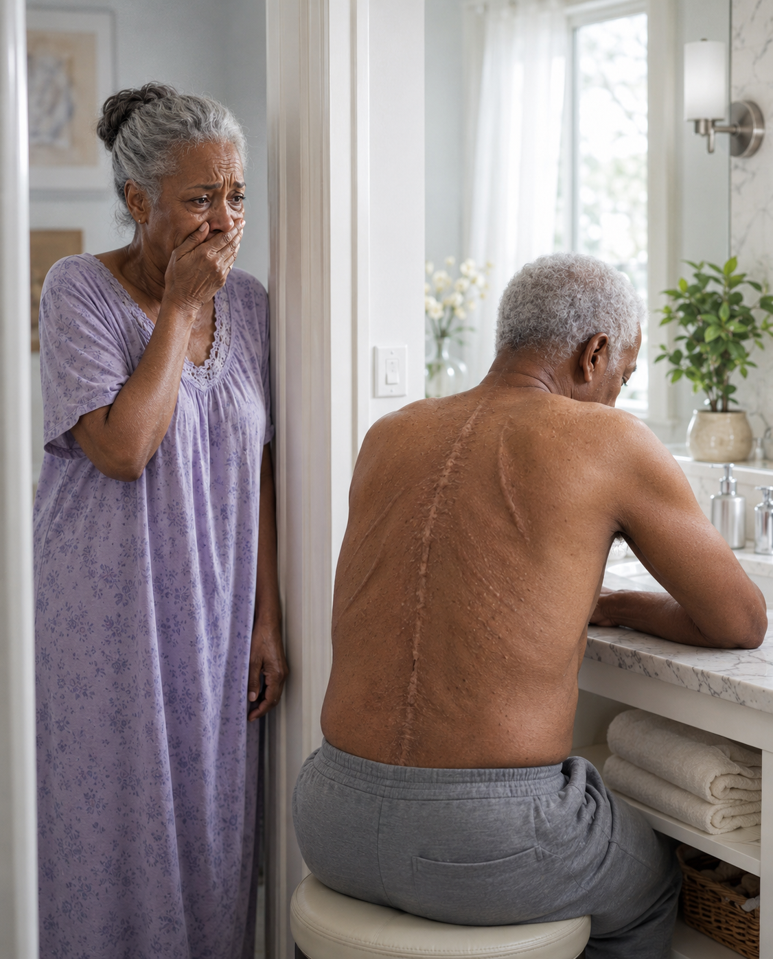 My husband locked himself away every dawn for thirty-five years, and when I finally looked through the keyhole, I understood why he always said: “I do it to protect you.”