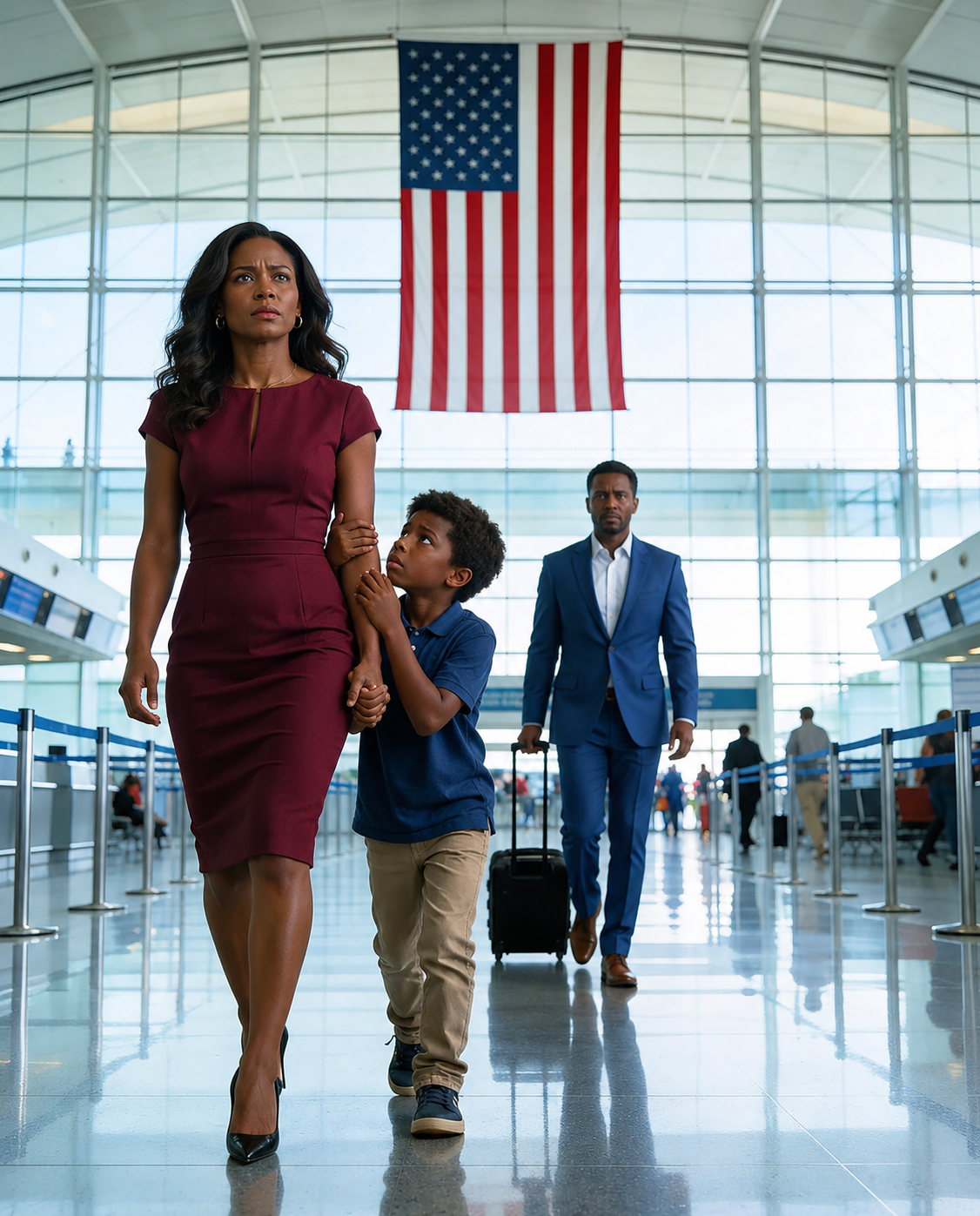 Right after my husband left for his business trip, my six-year-old gripped my hand and quietly said, “Mom… we can’t go back home. This morning I heard Dad on the phone, talking about something that involves us and it didn’t sound right.” So we didn’t go back.