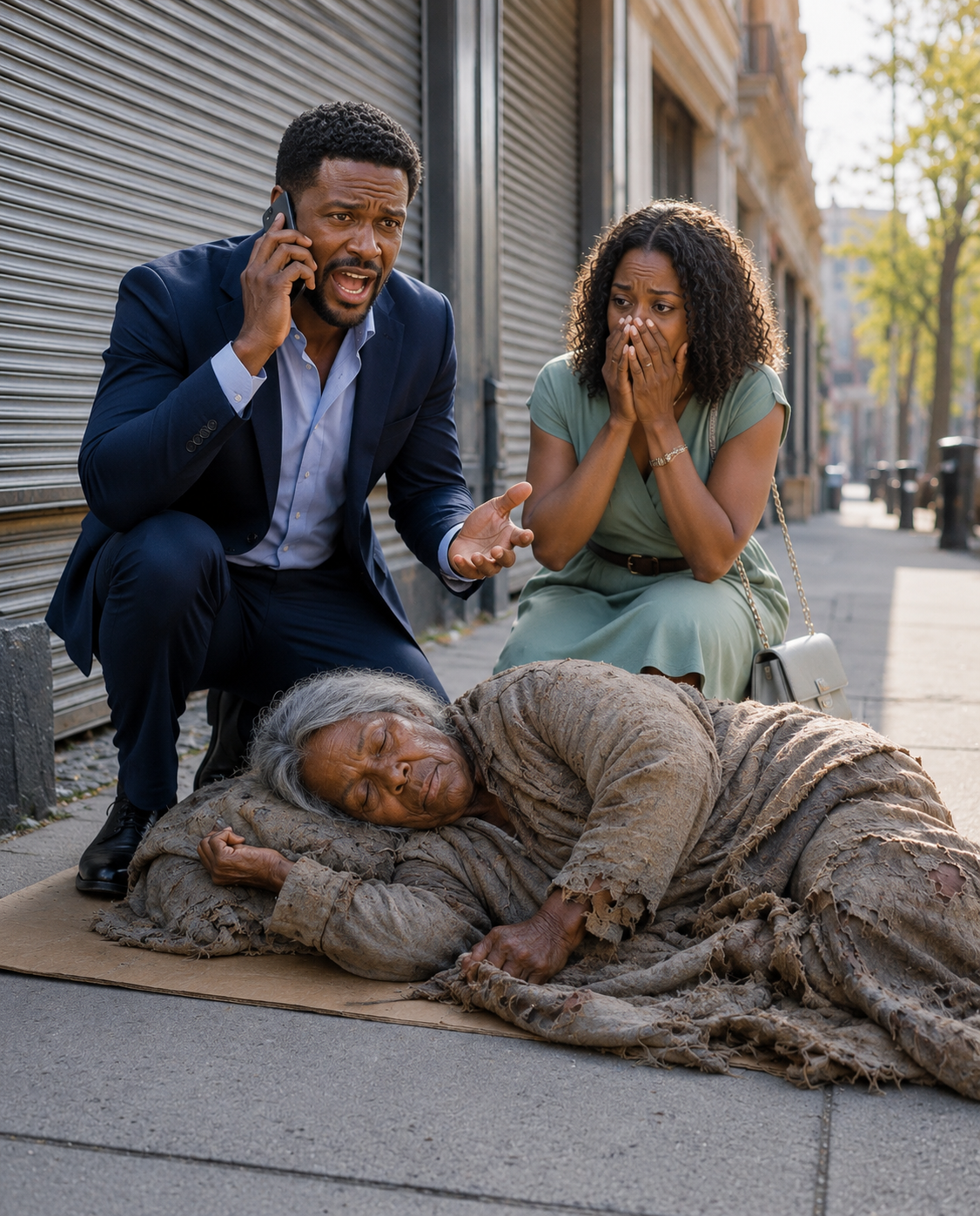 We froze when we found Mom sleeping on newspapers beneath a highway overpass. “What happened to your $450,000 house?”