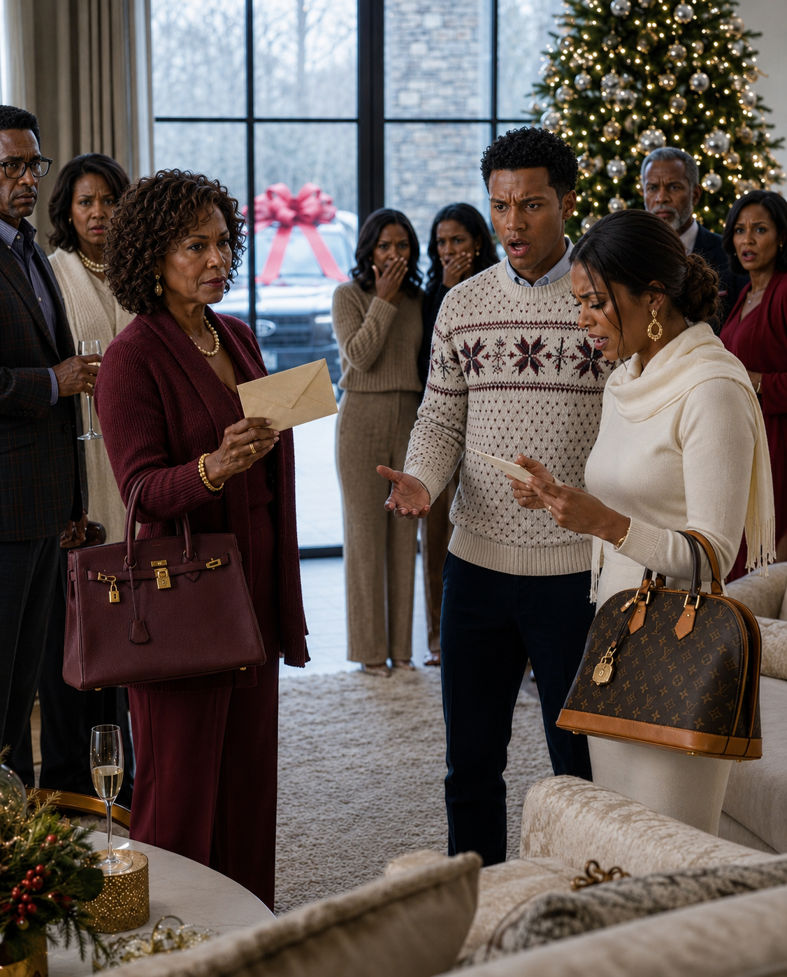 At Christmas, I gave my son a brand-new car and his wife a designer purse, thinking love still mattered. Then he smiled and said his wife wanted to “teach me a lesson,” so they had no gift for me.