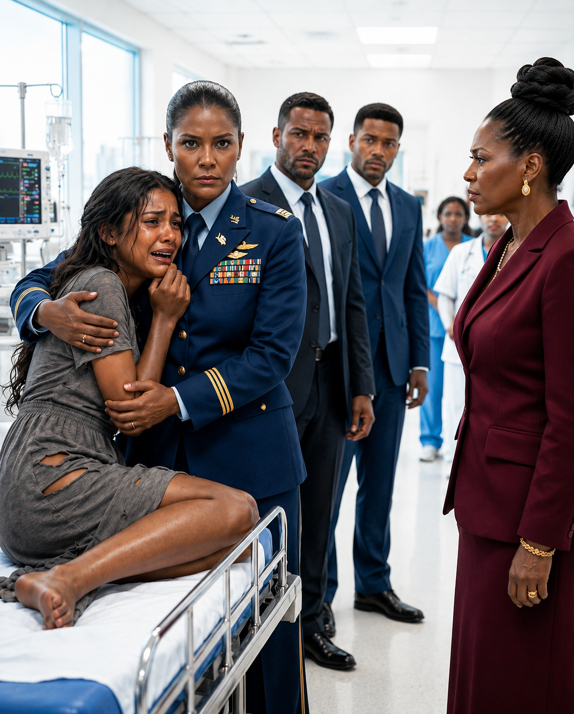 “Mom, please come get me… my husband’s family harmed me.” A U.S. Army Colonel rushed to the hospital to protect her daughter.