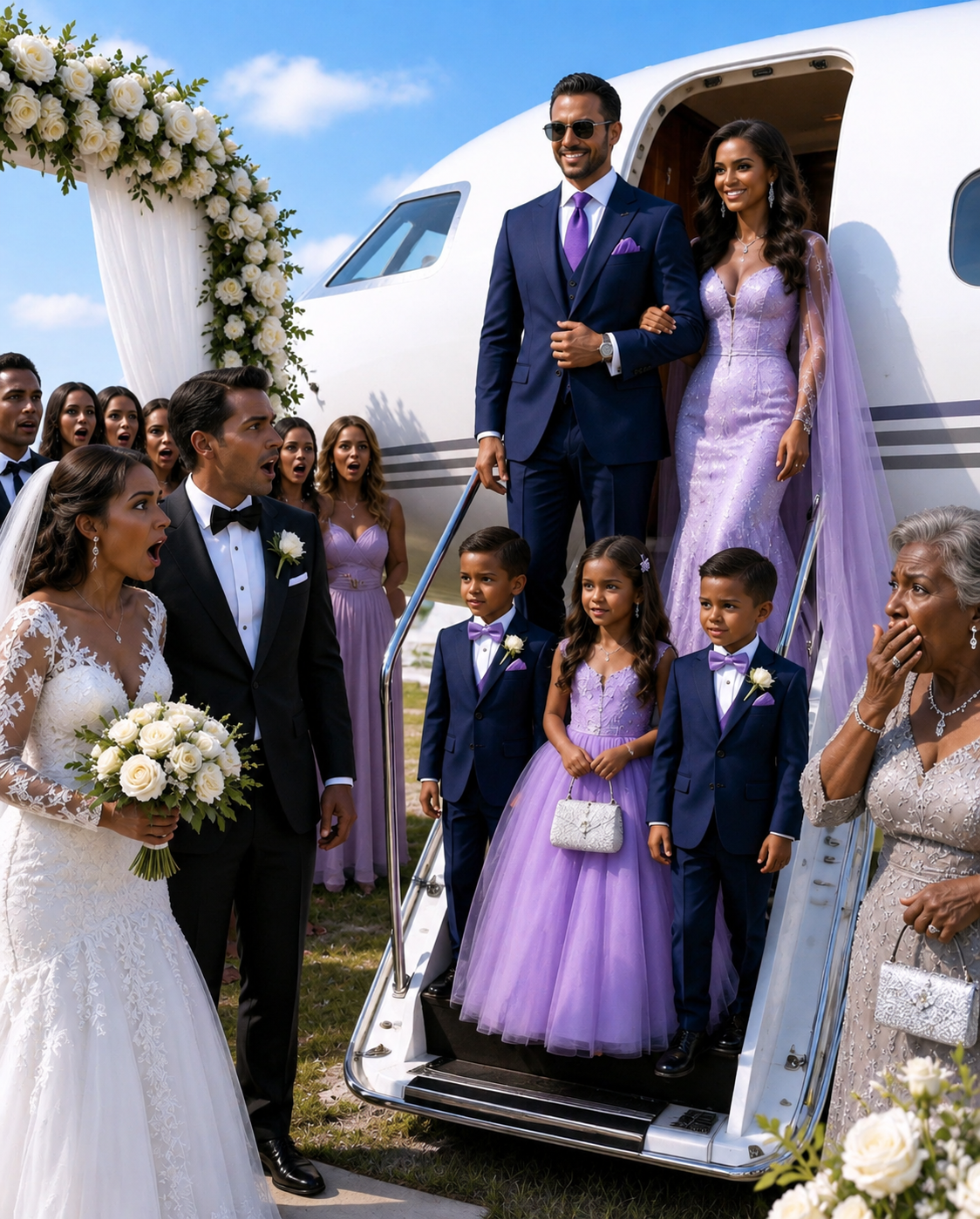 After 11 Years of Calling Me Infertile, My Husband Replaced Me With a Younger Woman and Kicked Me Out—But Three Children Appeared at His Wedding and Turned His Perfect Day Into Public Humiliation