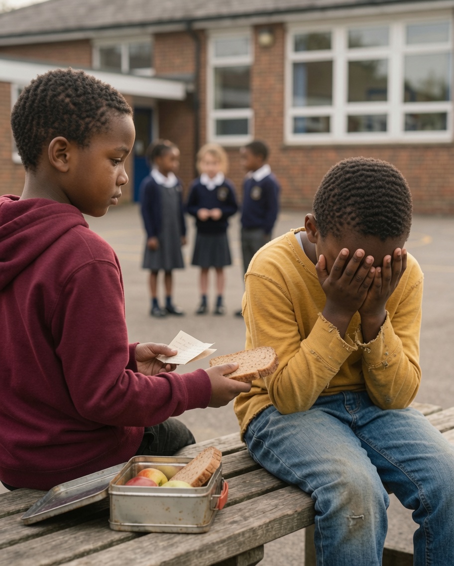I used to steal my poor classmate’s lunch every day to make fun of him. But when I read the note his mother had hidden in his bag, my food turned to ash in my mouth.