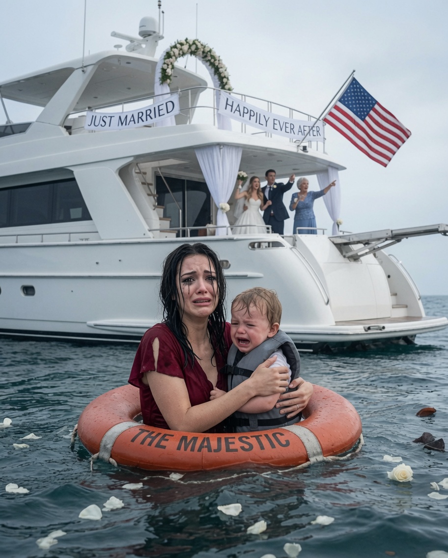 At my sister’s wedding, my mom shoved her ‘single mom’ daughter and ‘orphan ‘ granddaughter off the deck into the freezing harbor. “Your sister married a CEO—unlike you, who only brings shame to us,” my mother sneered