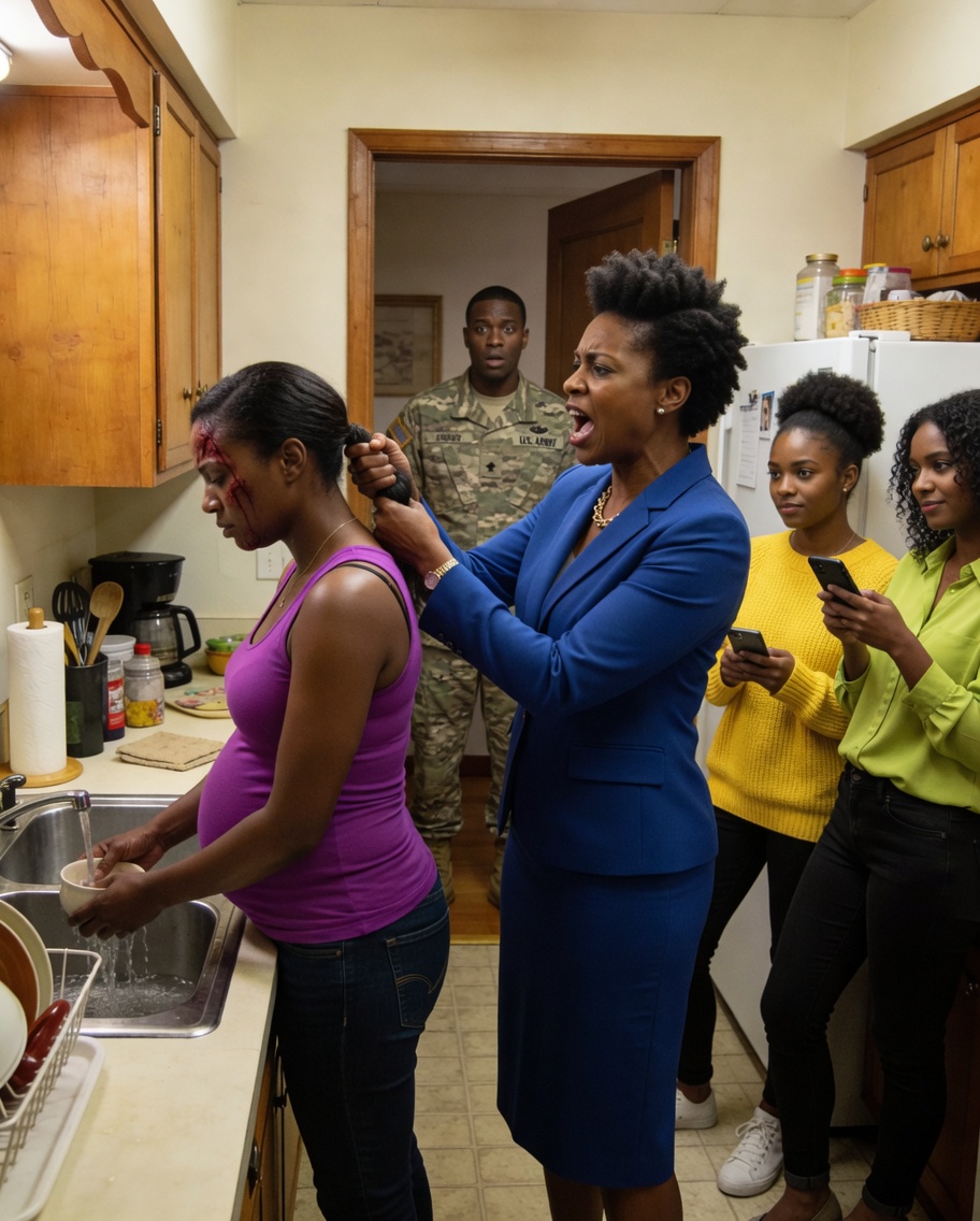 When I saw my eight-month pregnant wife washing dishes alone at ten o’clock at night, I called my three sisters and said something that left everyone silent. But the strongest reaction… it came from my own mother.