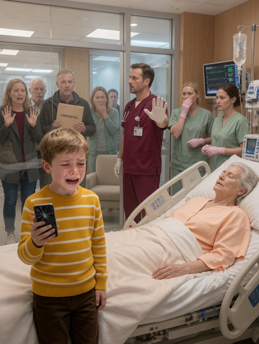 She was on the operating table, ready to donate a kidney to her only son, but her 8-year-old grandson burst into the operating room shouting, “Grandma, don’t let them operate on you!” The chilling secret revealed by this child’s audio will leave you speechless.