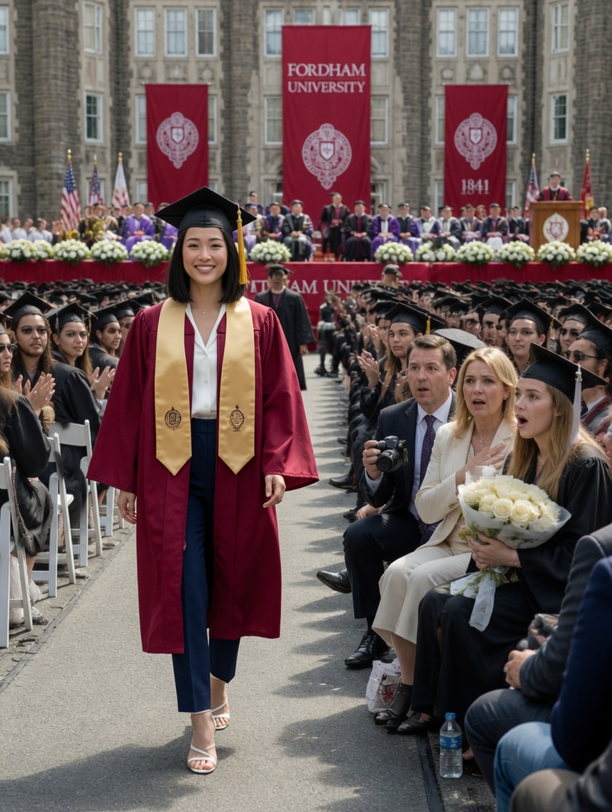 My dad slid my college letter back across the table, paid for my twin sister on the spot, and told me, “she’s worth the investment. You’re not.” Four years later, my parents walked into graduation with flowers for her, front-row seats, and no idea whose name was about to echo through that stadium.