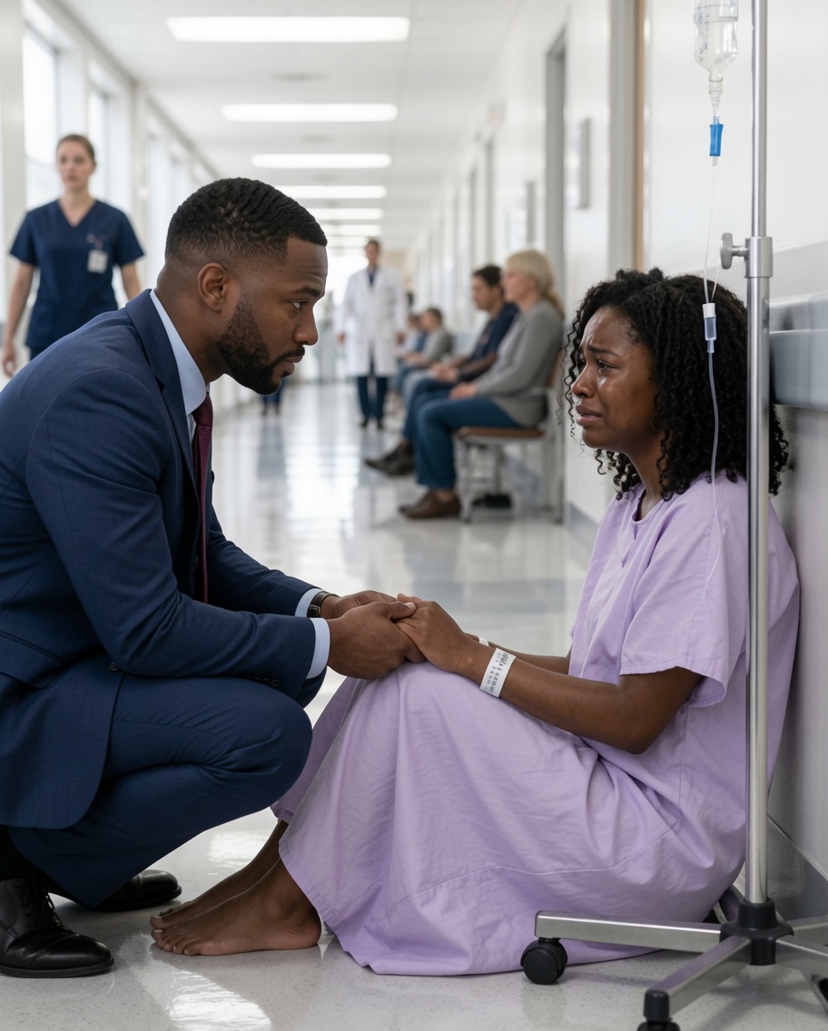 “Two months after my divorce, I found my ex-wife sitting alone in a hospital hallway… and the second I realized it was her, something inside me broke.
