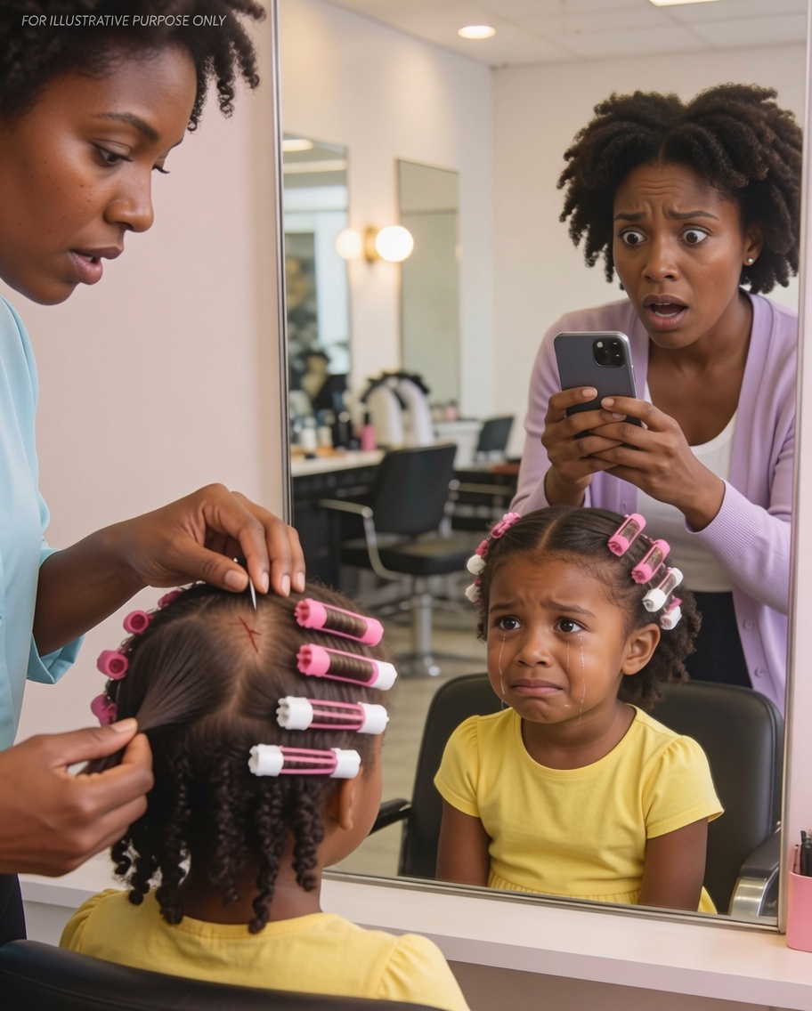 Recently, my 12-year-old daughter wouldn’t stop complaining about a sharp pain behind her neck. I thought it was posture, maybe she slept wrong—until it kept getting worse.So I took her to the salon, hoping a wash and a gentle scalp massage might help her relax. The stylist combed through her hair, chatting like normal… until her hands suddenly stopped.Her face tightened. She leaned closer, parting the hair at the base of my daughter’s neck. Then she looked at me—voice low.“Ma’am… this doesn’t look right.”I turned to the mirror. ..