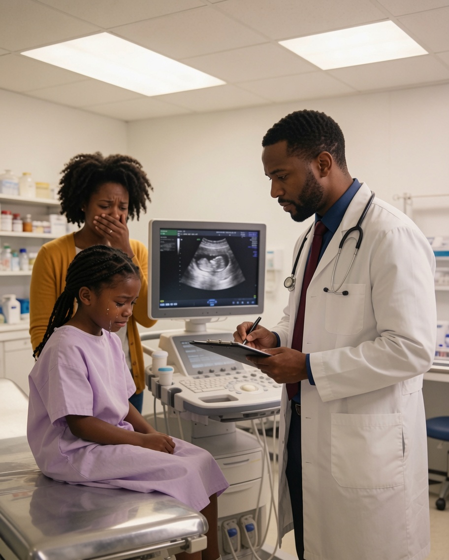My 15-year-old daughter had been complaining of nausea and stomach pain for weeks. My husband said: “She’s just faking it. Don’t waste time or money.” I took her to the hospital in secret. The doctor looked at the image and whispered, “There’s something inside her…” I couldn’t do anything but scream. I knew something was wrong long before anyone else cared to notice.