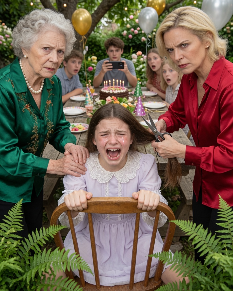 My Family Held My 11-Year-Old Daughter Down and Cut Her Hair at a Birthday Party Because She “Outshined the Birthday Girl”… The Next Day, They Were Crying in Front of the Police