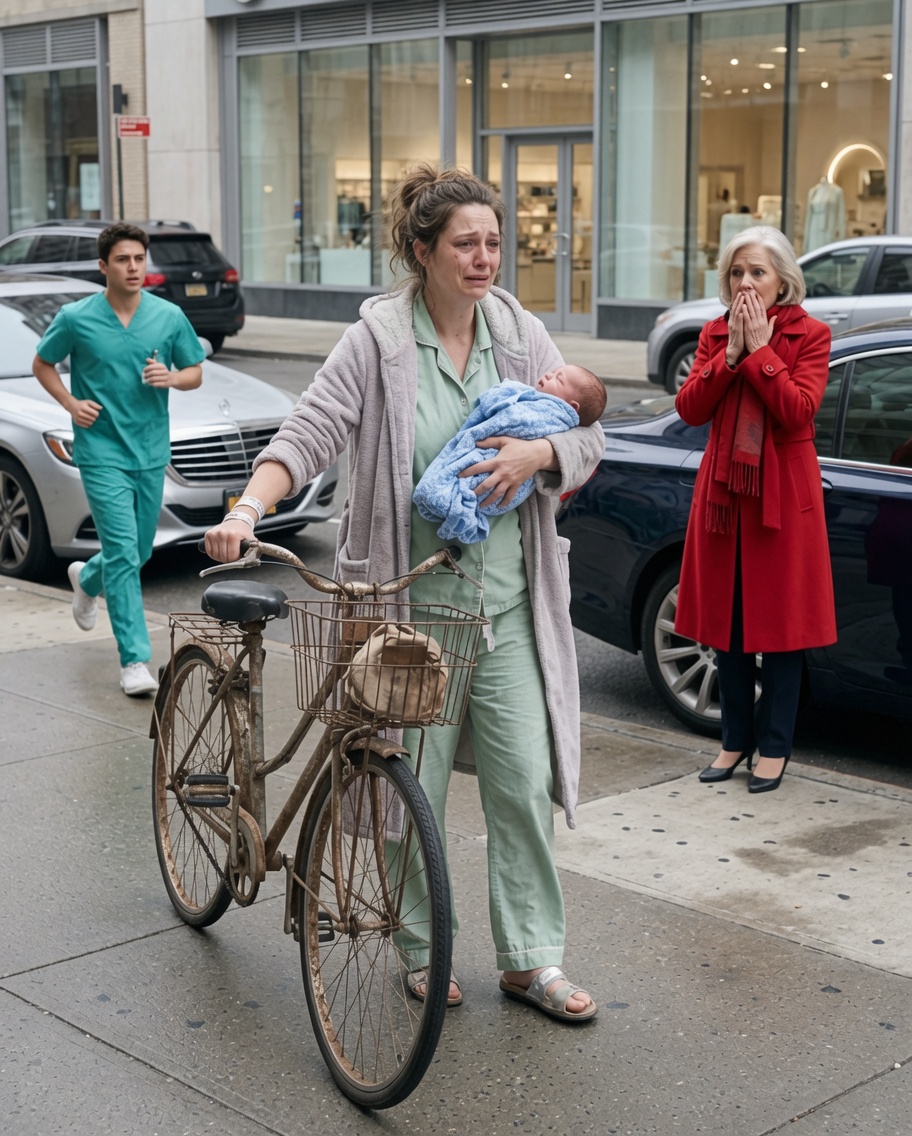 My grandfather found me out in the sun, with my newborn baby in my arms and a flat tire on my bicycle, while my sister rode around in the truck that was for us.