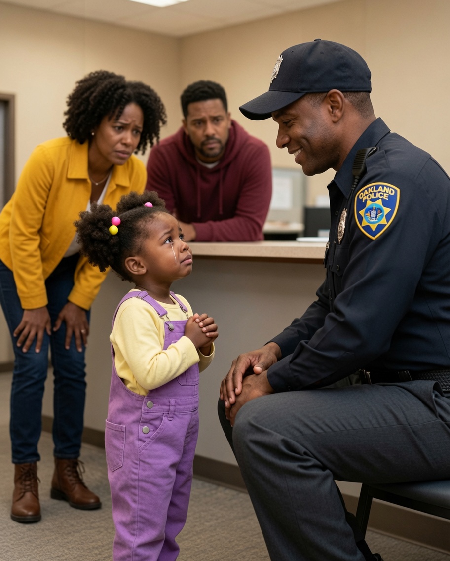 A little girl went to a police station to confess a serious crime, but what she said left the officer completely sh0cked