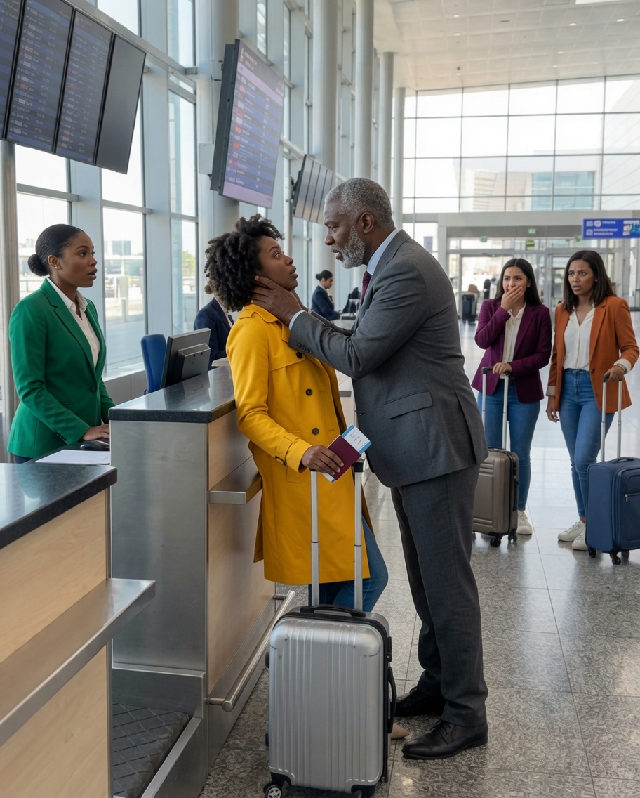 My Father Sl@pped Me At The Airport For Refusing To Give My First-Class Seat To My Sister—Then They Learned I Paid For The Whole Trip