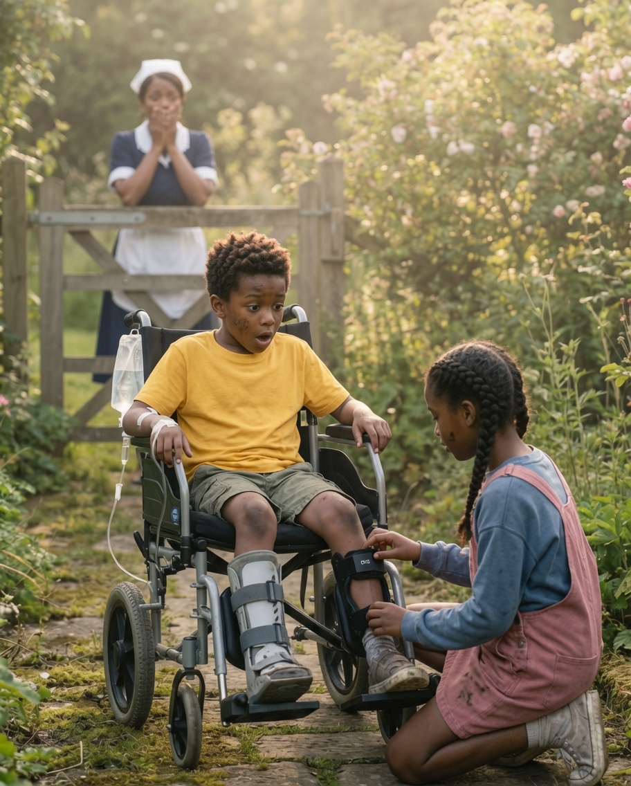 Billionaire’s Son Born Paralyzed for 9 Years – Until This Poor Maid’s 7-Year-Old Daughter Dug Up ONE Thing in the Mud And Reveal Shocking Truth….