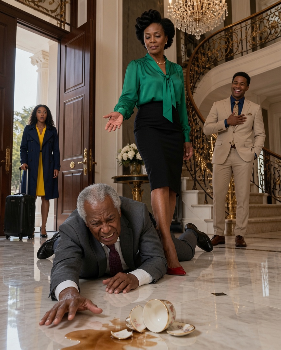 I came home just in time to see my injured father crawling across the marble floor while my stepmother laughed above him. “Crawl faster, Richard, or you get no medicine,” she said, pressing