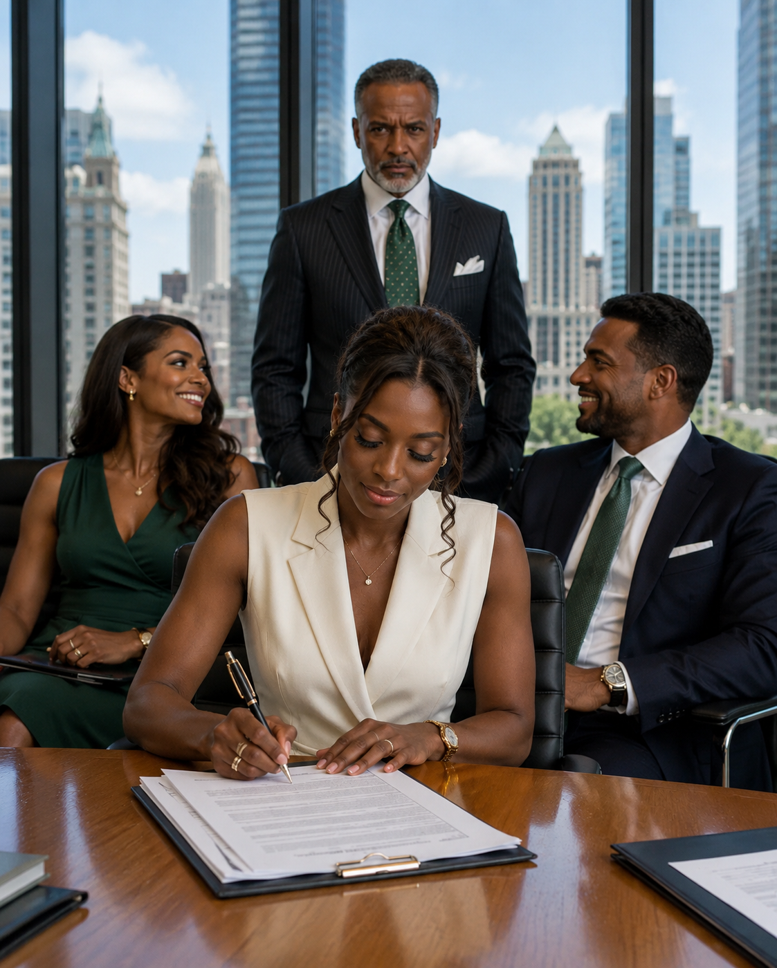I signed the divorce documents in silence. “Take this card and vanish. Think of it as payment for two wasted years of marriage,” my CEO husband sneered. His mistress laughed