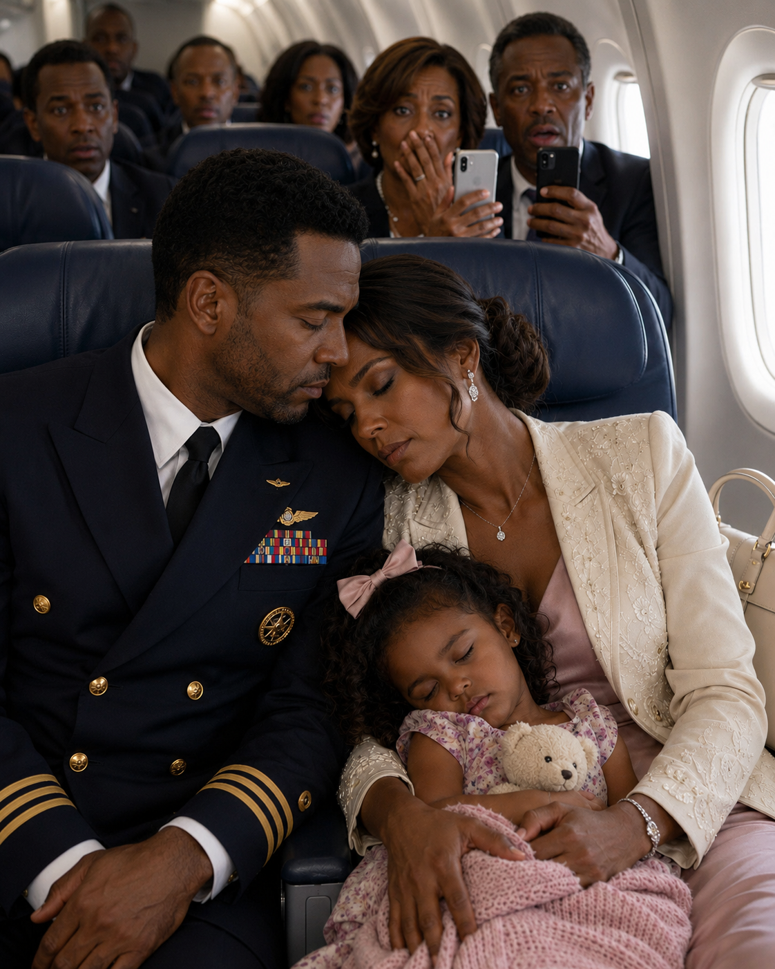 After My Divorce, I Pretended to Fall Asleep on a Coast Guard Commander’s Shoulder to Stop Passengers From Filming Him. Hours Later, My Ex Turned the Viral Photo Against Me—Until One Hidden Picture Exposed a Secret Connection He Never Wanted Me to Find.