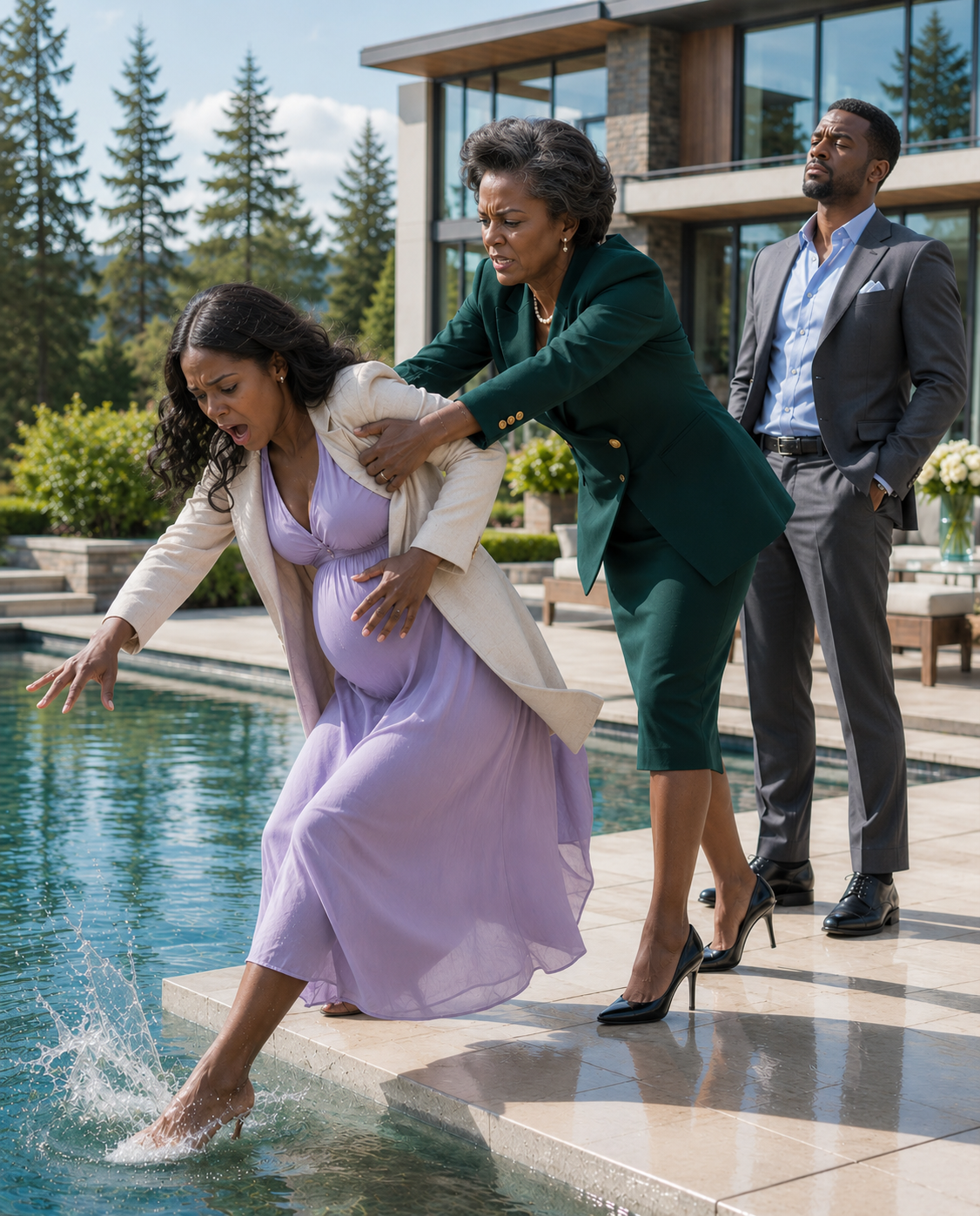 My Mother-In-Law Said My Child Belonged Within The Family Structure, Not With Me. Minutes Later, I Was Pulled From The Pool, My Husband Claimed I Had Imagined The Pregnancy, And A Doctor Finally Said The Words They Tried To Hide: Your Baby Is Alive.