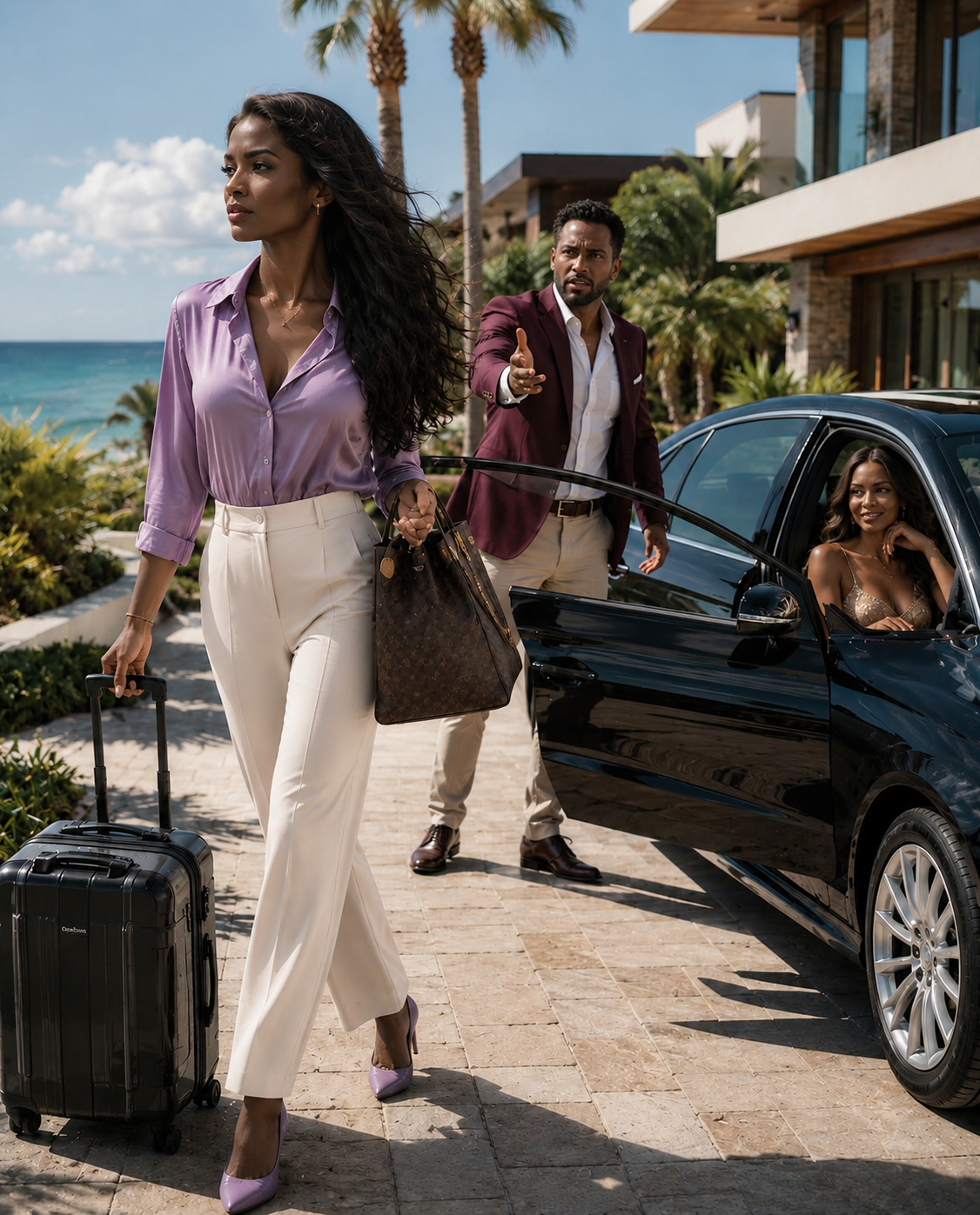They made her sit in the back because of the mistress… and she got out of the car, taking everything he thought was his.