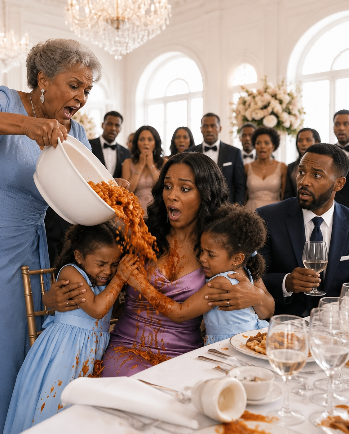In front of the entire family, my mother-in-law took the food away from my daughters and said, “The head table is for women who give this family sons.” My husband ordered me to stop making a scene, so I wiped my little girl’s face, took my daughters, and left without saying another word… while none of them knew that a 5.4-million-peso promissory note bearing his signature was already waiting for the right moment.
