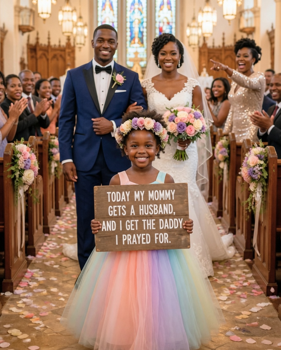 My parents refused to attend my wedding because my fiancée was a single mom. My dad said she would “ruin my life.” But when her 6-year-old daughter walked down the aisle holding a sign, the entire room broke down crying. A guest filmed it, and 48 hours later, it reached 11 million views.