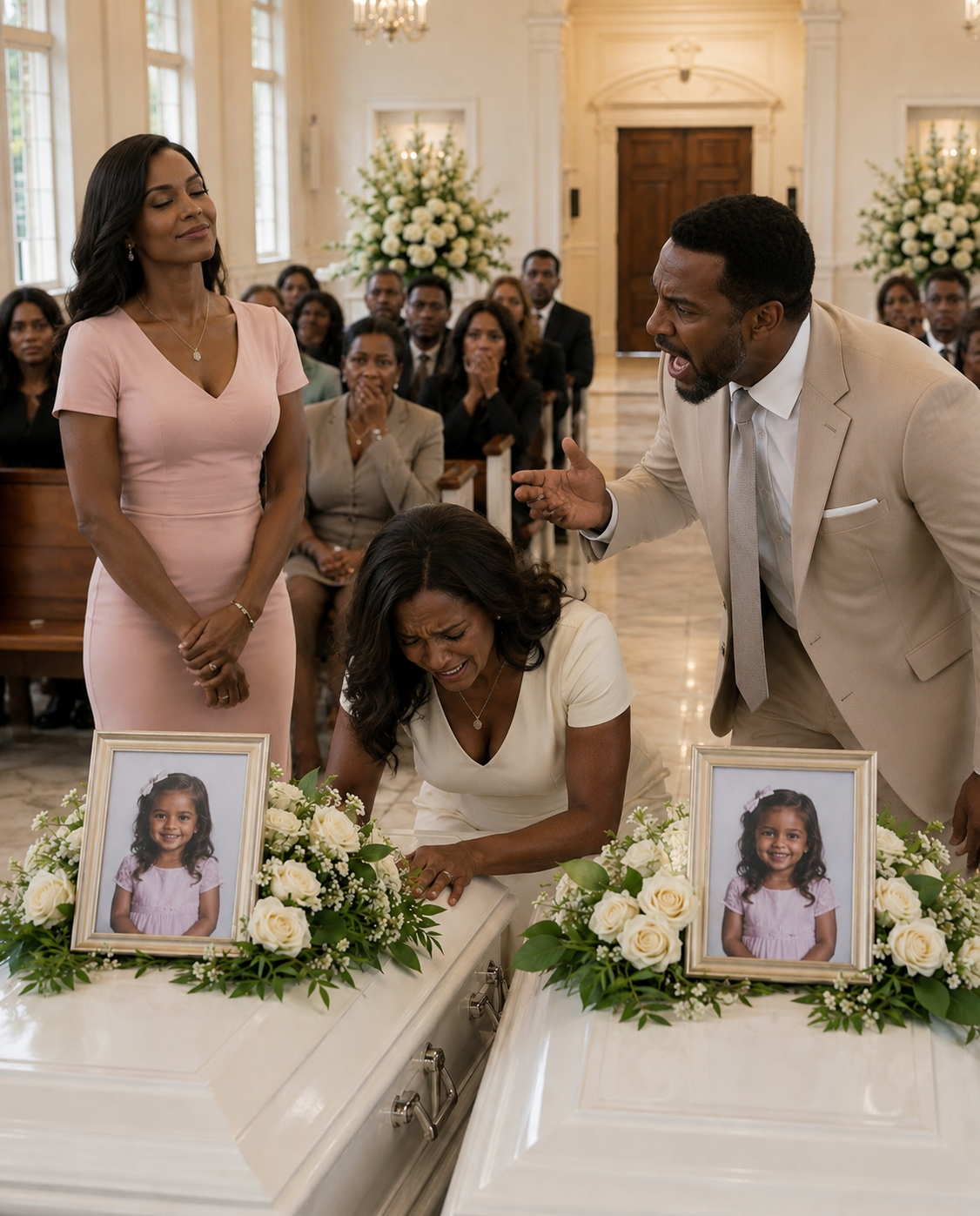 “Say One More Word And Nobody Will Believe You.” My Husband Whispered That After Striking Me Beside Our Daughters’ Caskets. He Thought Fear Would Keep Me Silent. What He Never Expected Was That While He Was Performing Grief For Cameras, I Was Reading Bank Records At Three In The Morning And Following A Trail That Led Straight Back To Him.