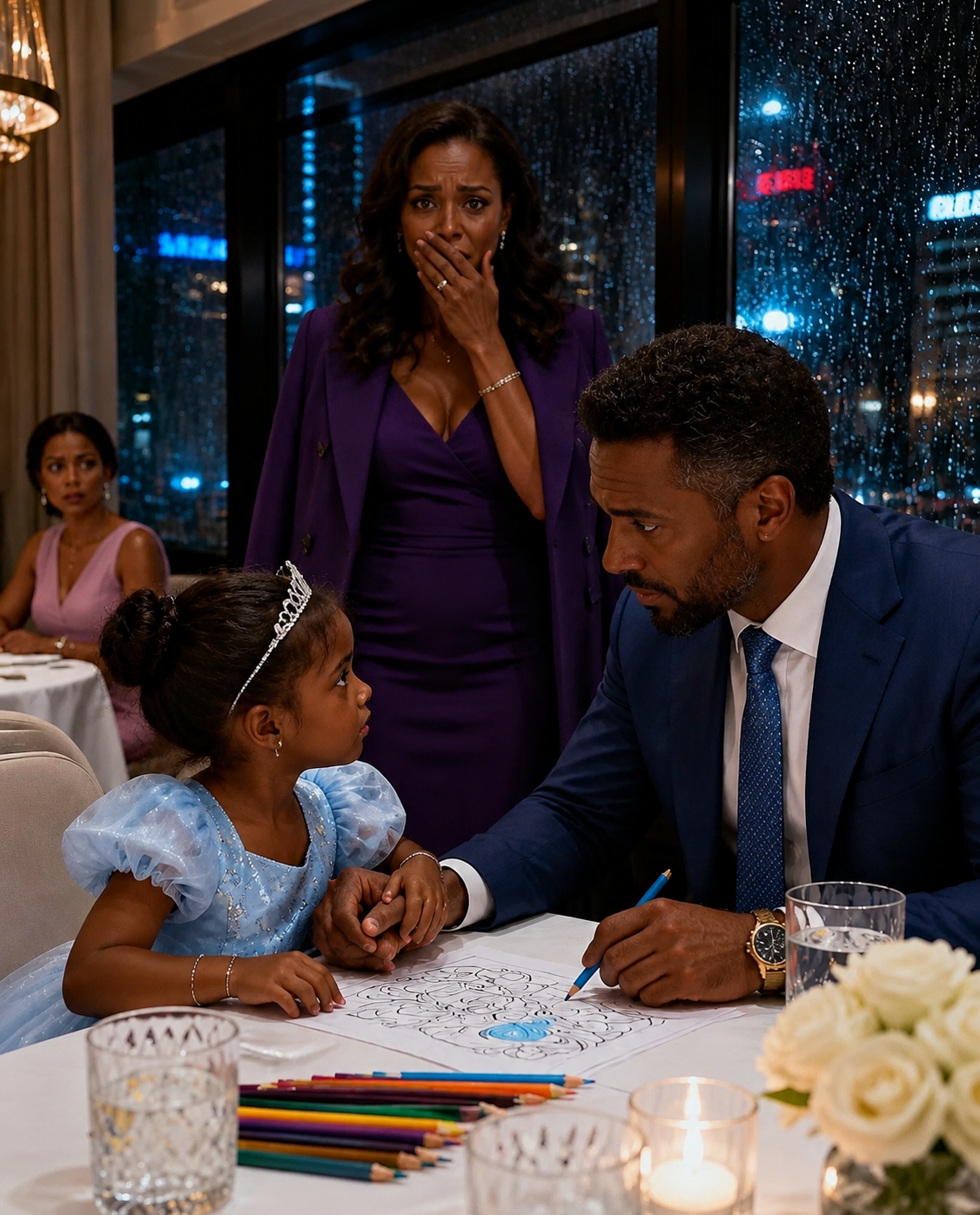 I Took My Daughter Into a Fancy Restaurant to Escape the Rain… Then She Sat With the Man I Thought Had Abandoned Us